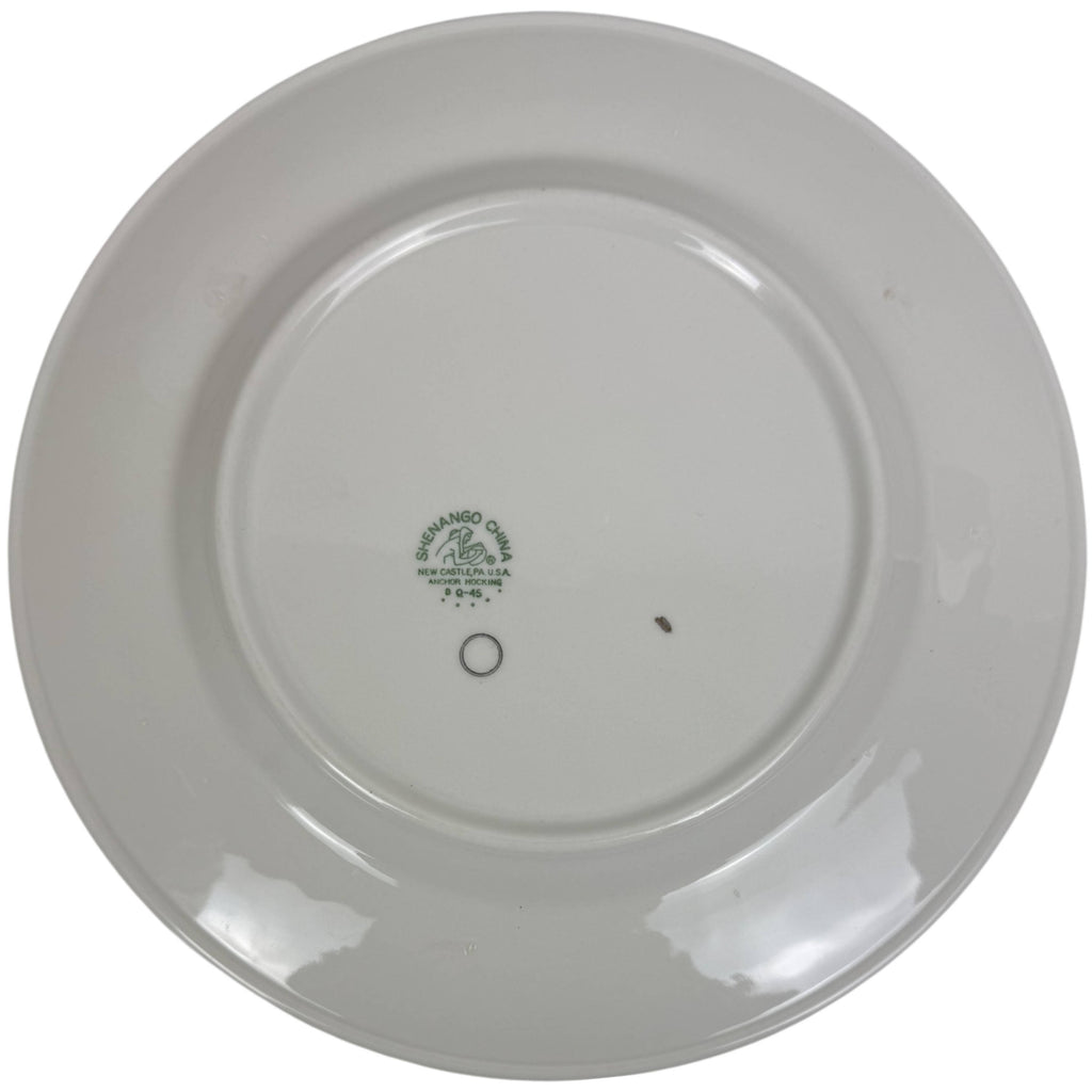 1987 Shenango China Gold Laurel Presentation Plate Corporate Logo Charger 10.75″