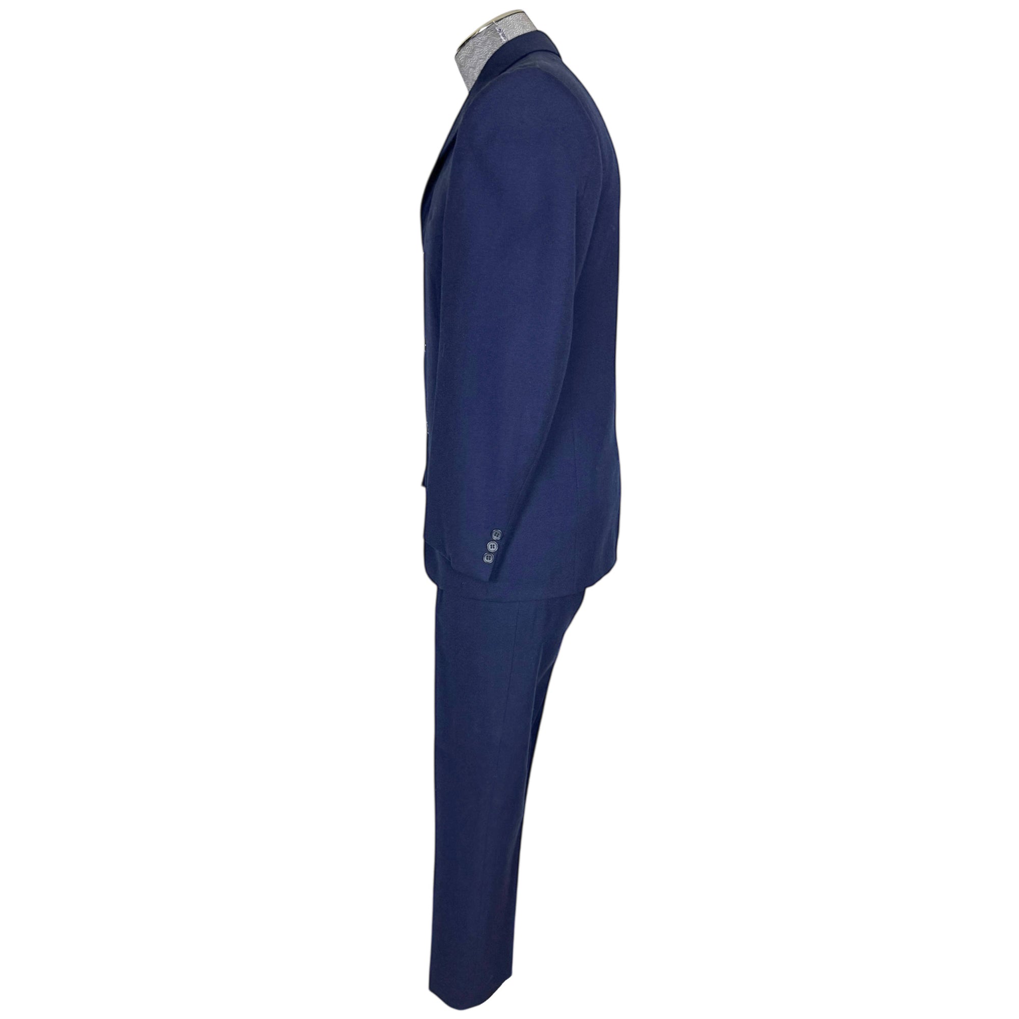 1950s 60s Vintage Suit Custom Tailored Silicani Tailors 28”W