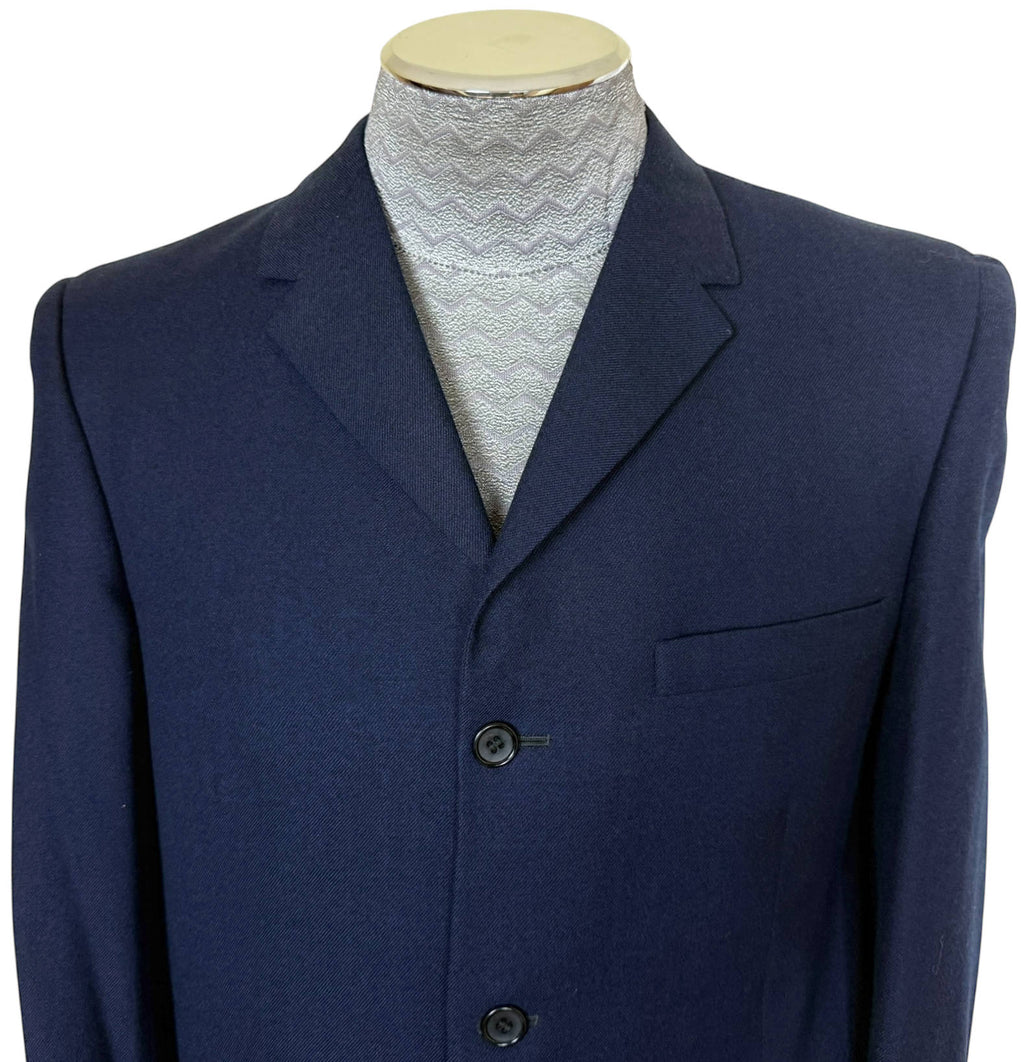 1950s 60s Vintage Suit Custom Tailored Silicani Tailors 28”W