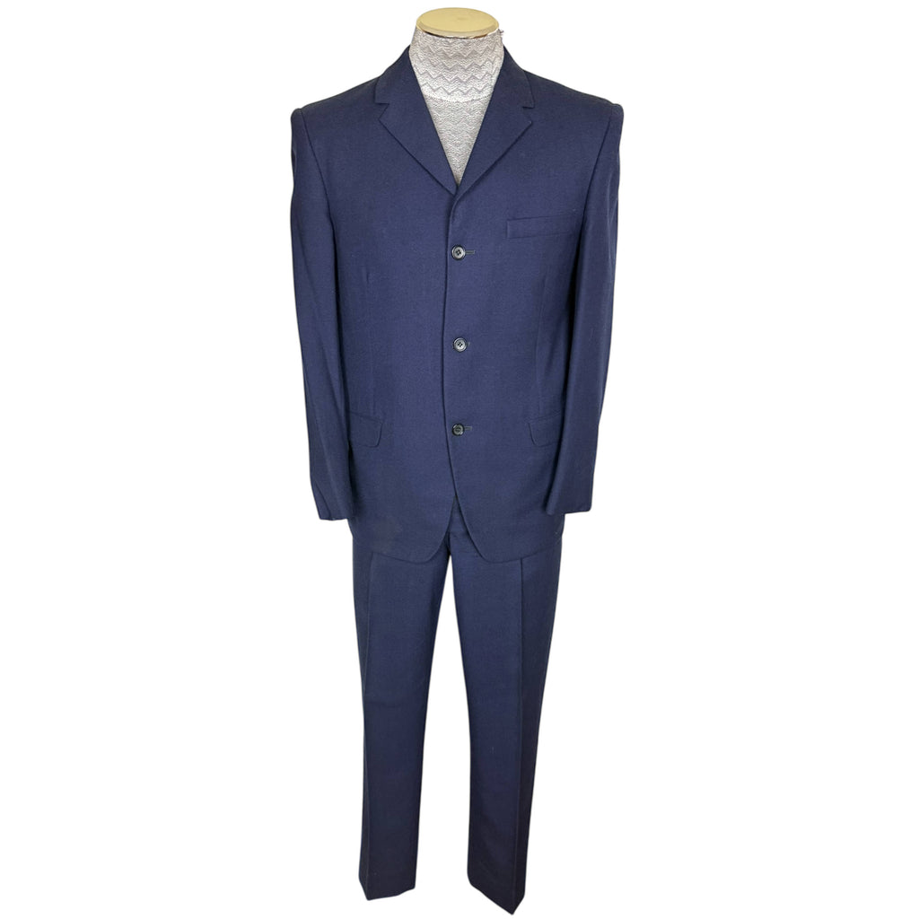 1950s 60s Vintage Suit Custom Tailored Silicani Tailors 28”W