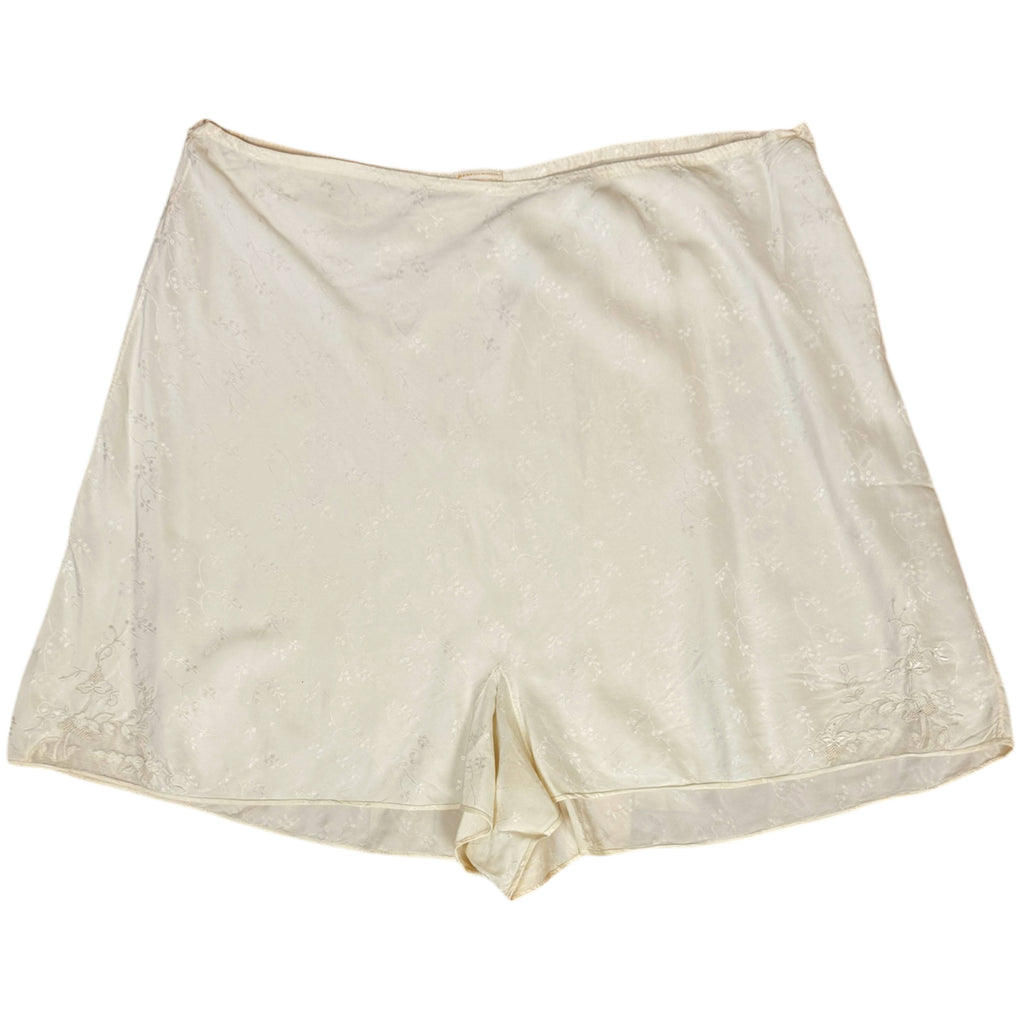 Vintage 1930s Silk Step-In Panties Embroidered Tap Pants 34” Waist