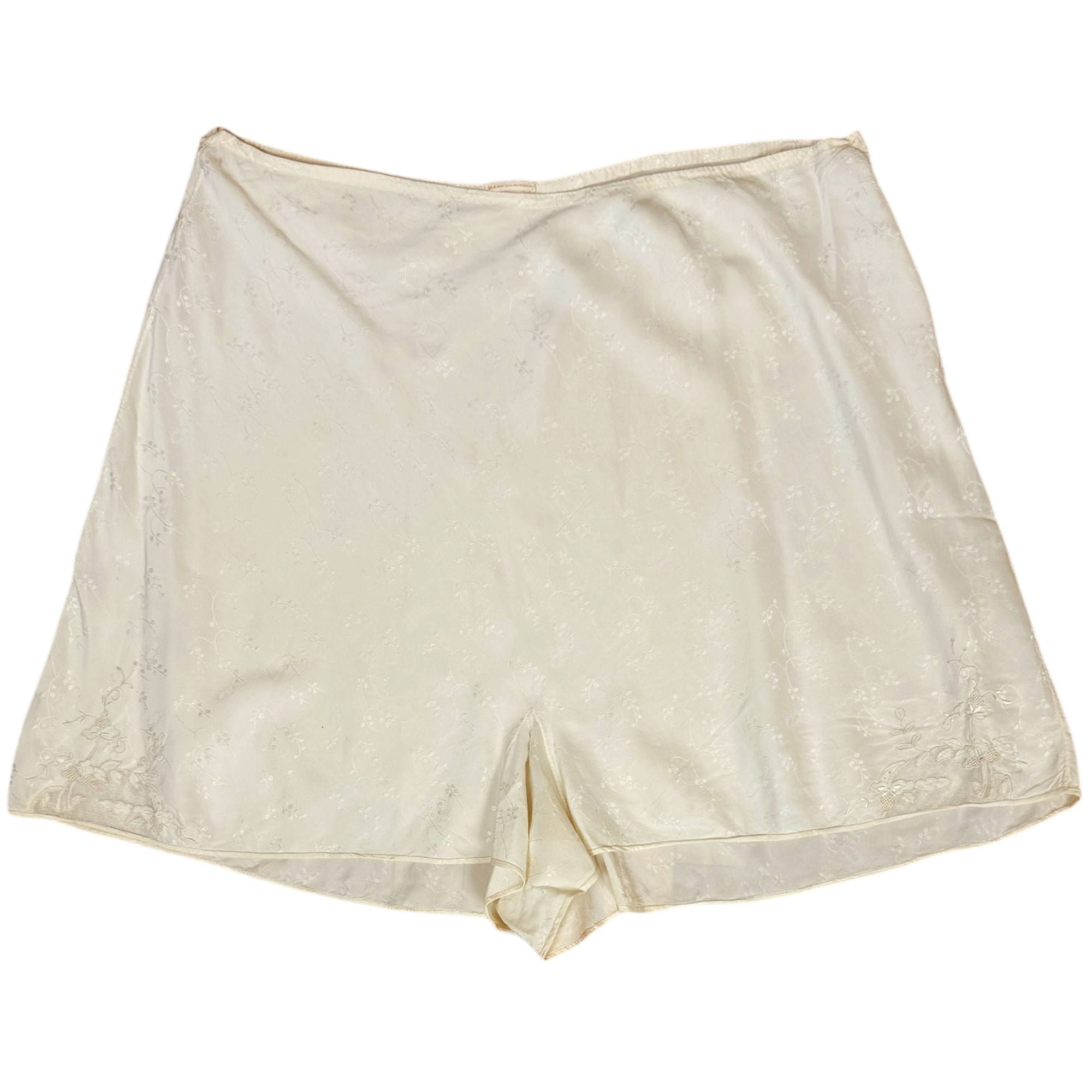 Vintage 1930s Silk Step-In Panties Embroidered Tap Pants 34” Waist