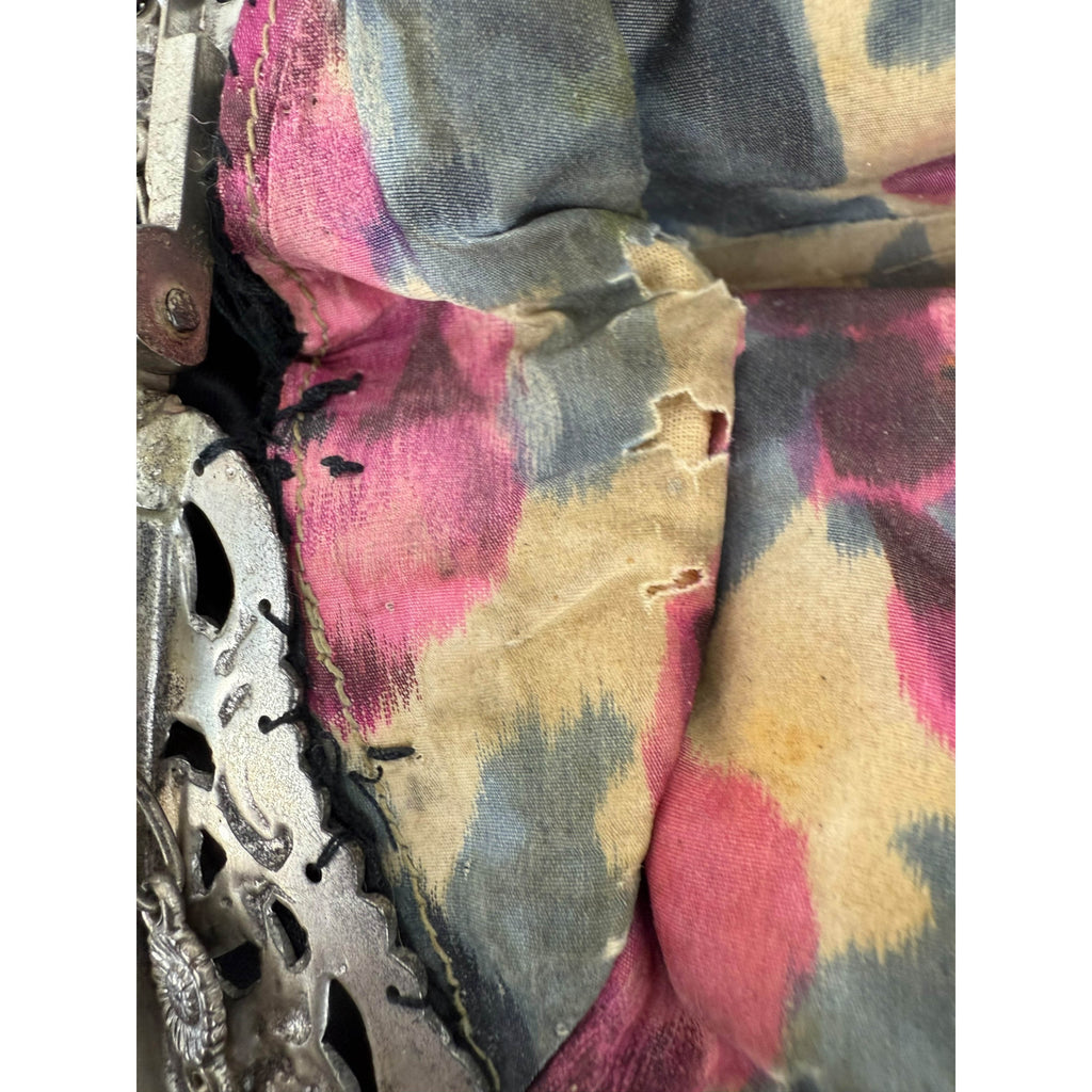 Antique Silver Frame Evening Bag with Putti Musicians Purse