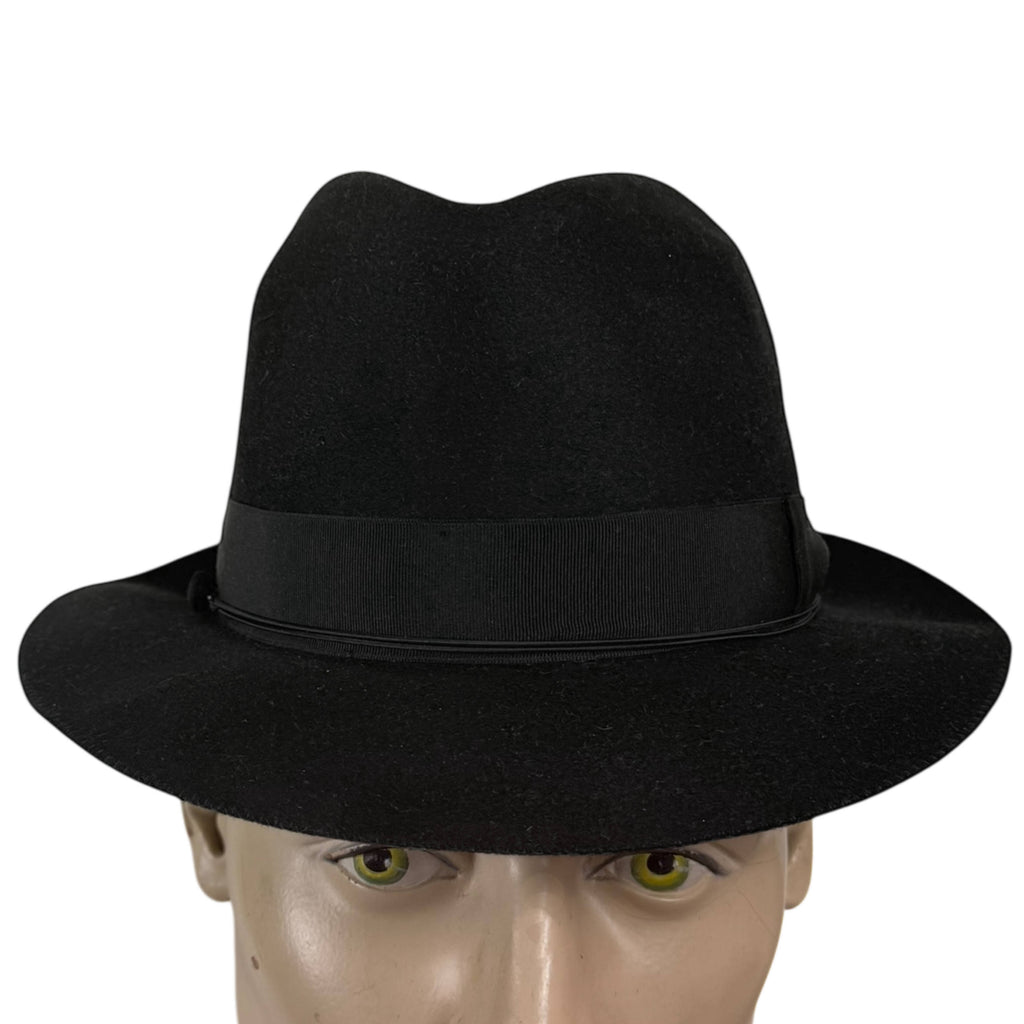 Front view of vintage Italian Borsalino fedora size 7