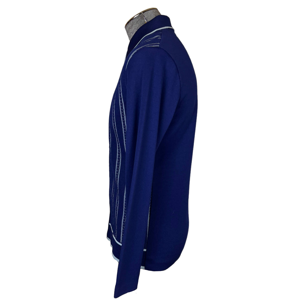 Vintage NOS 1970s Polo Shirt Knit Cardigan Unused Sz M Sears