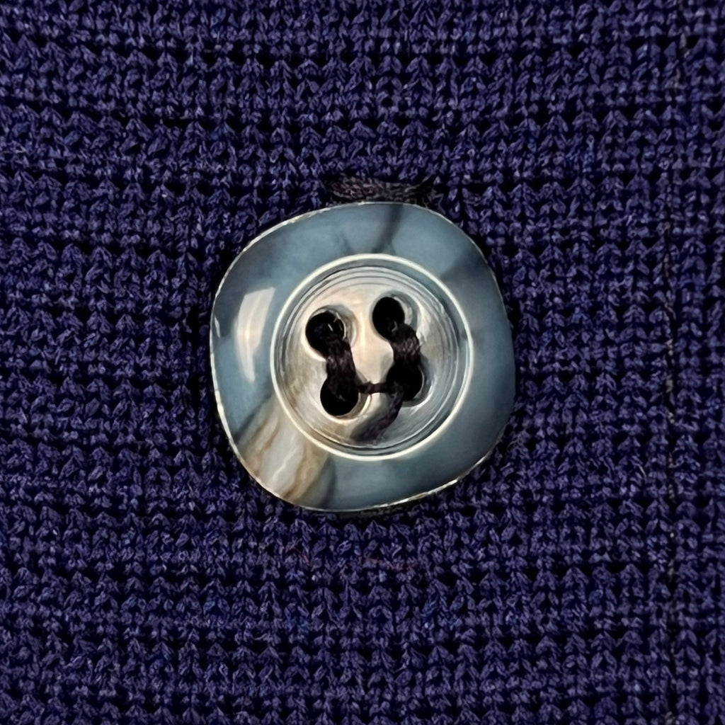 Vintage NOS 1970s Polo Shirt Knit Cardigan Unused Sz M Sears