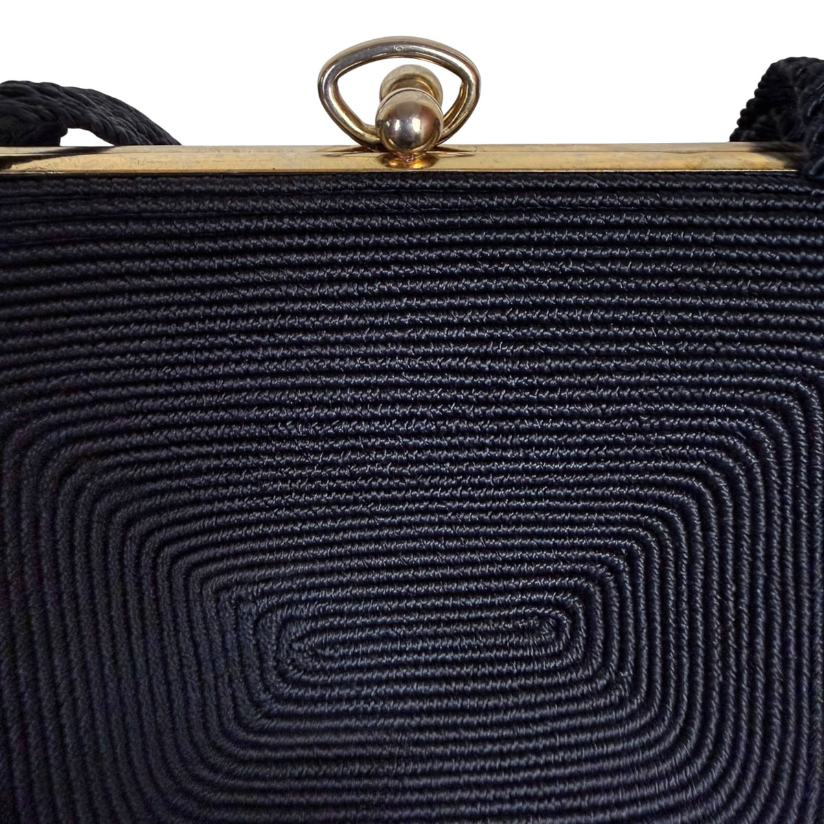 Vintage Cordé evening purse metal frame detail