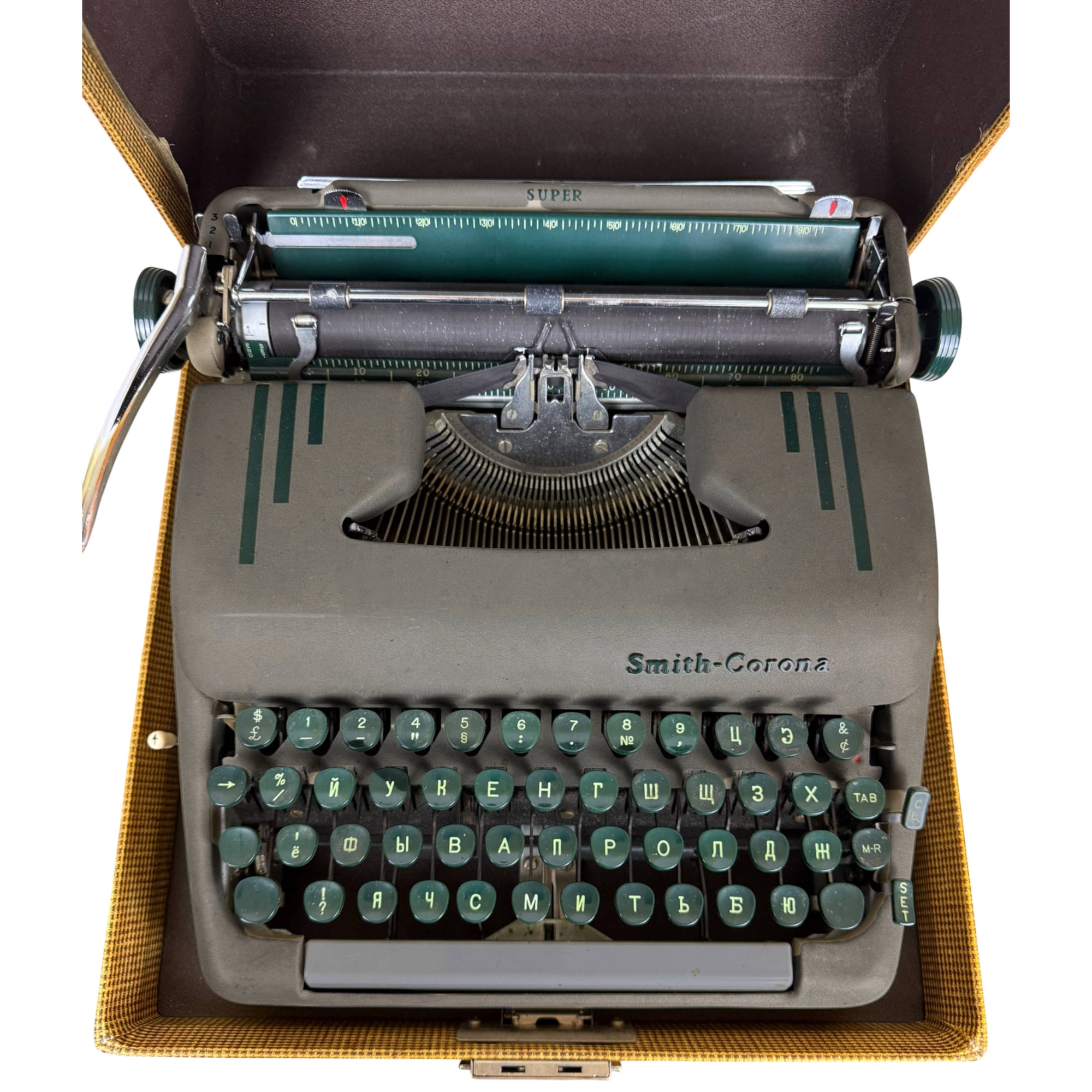 Smith-Corona Super typewriter with original carrying case
