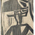 Sonia Cornwall Woodblock Print – Cowboy with Bull, 1 of 3