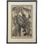 Sonia Cornwall Woodblock Print – Cowboy with Bull, 1 of 3