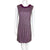 Vintage 1960s Futuristic Dress Silver Lace Over Purple Sz M