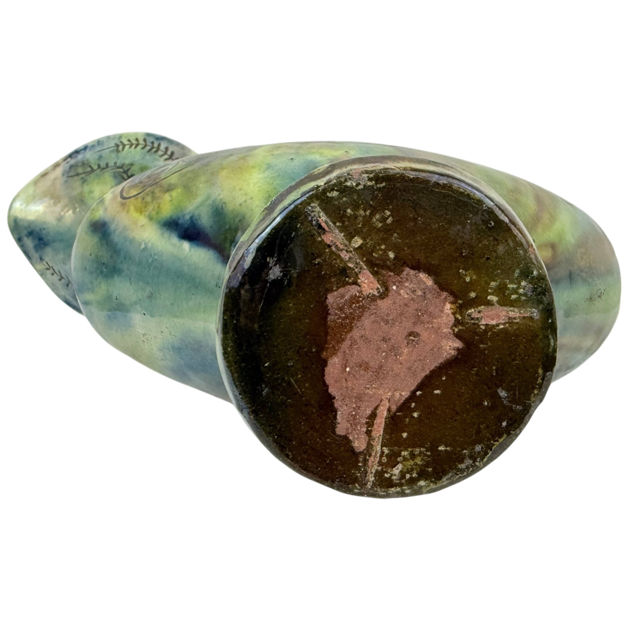 Vintage Spanish Rooster Pitcher Hand Painted Figural Jug 13"