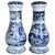 Vintage Spode Blue Italian Oversized Salt and Pepper Shakers