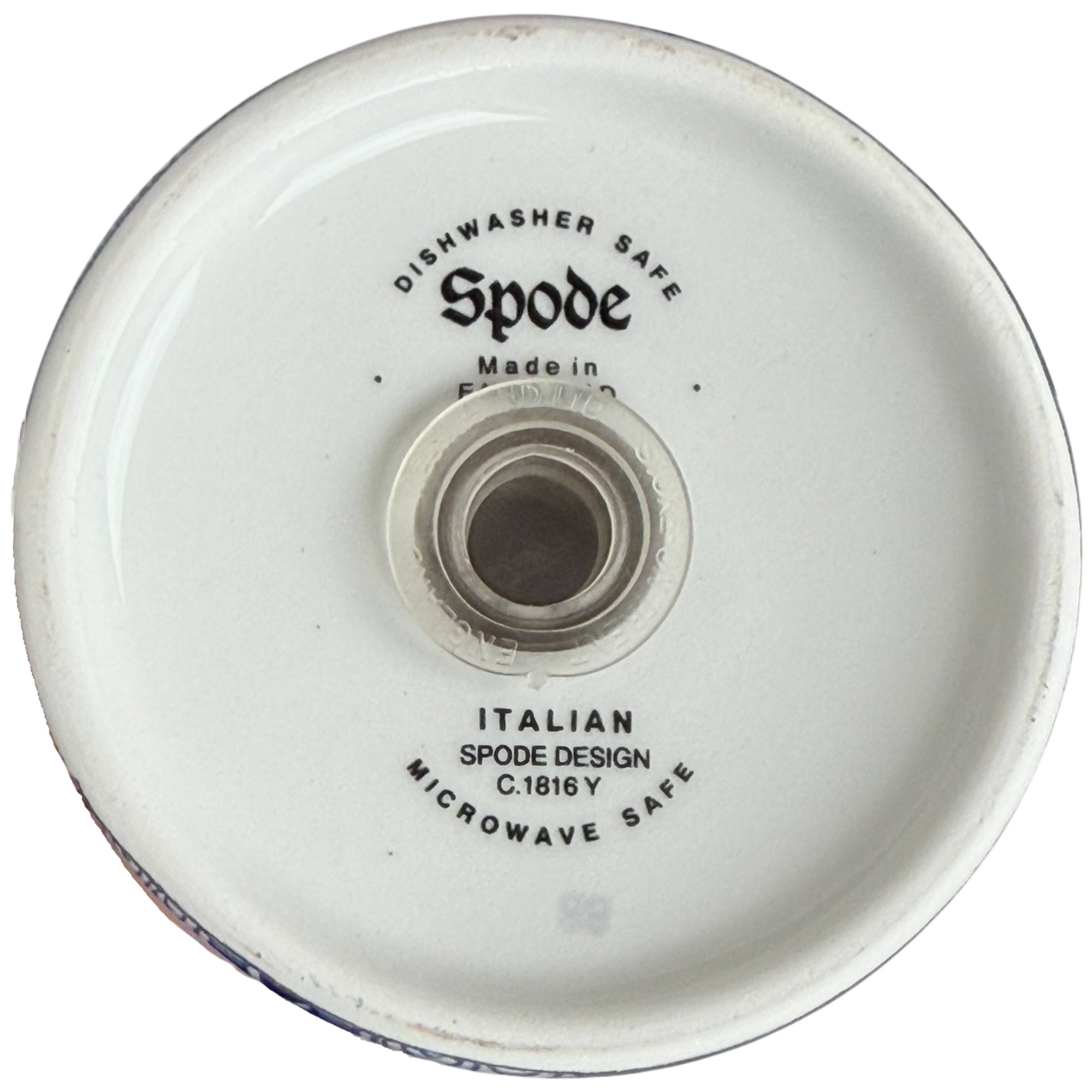 Vintage Spode Blue Italian Oversized Salt and Pepper Shakers