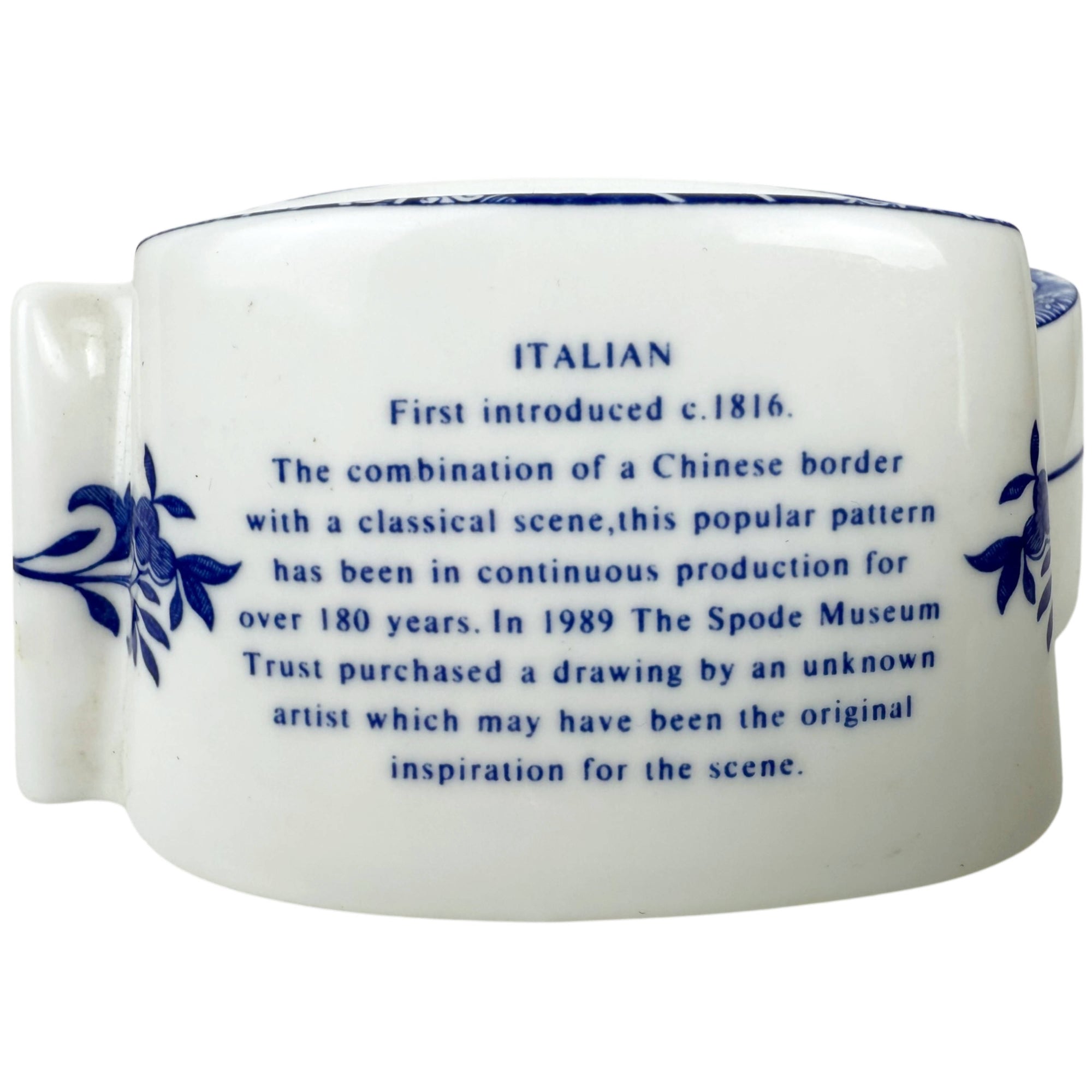 Vintage 1990s Spode Collector Club Blue Italian Paperweight