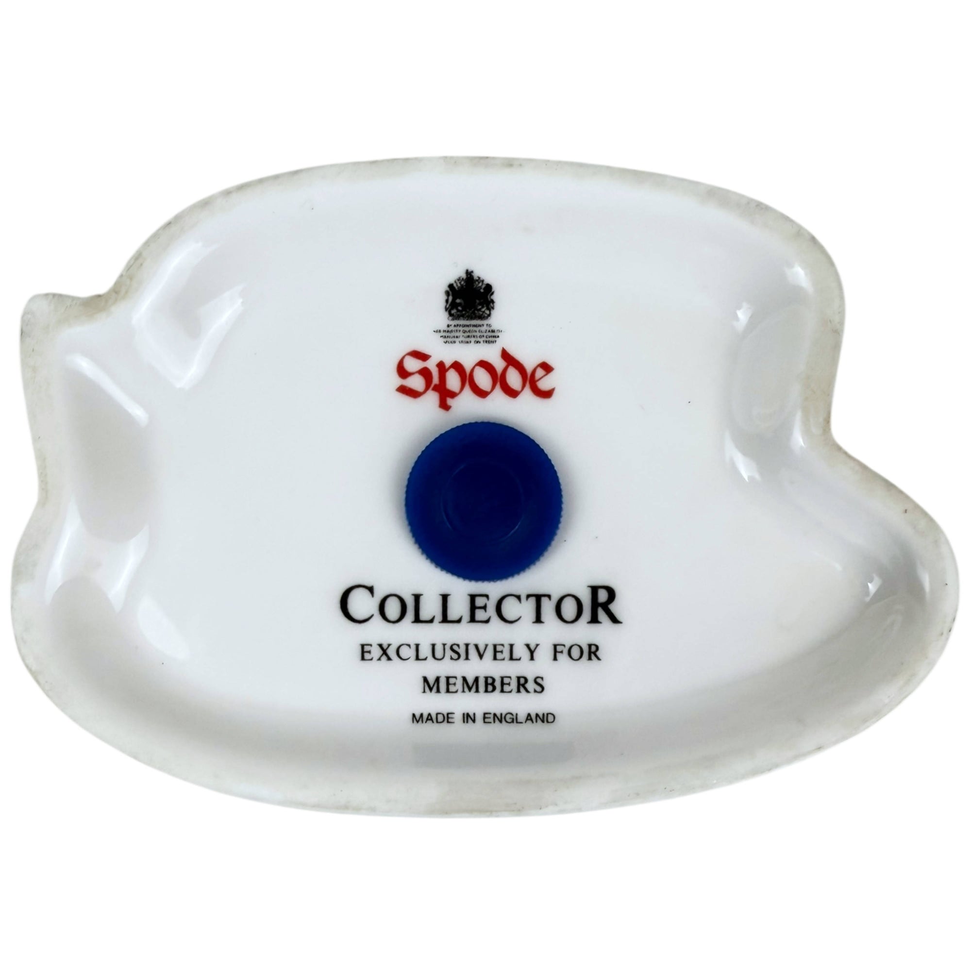 Vintage 1990s Spode Collector Club Blue Italian Paperweight