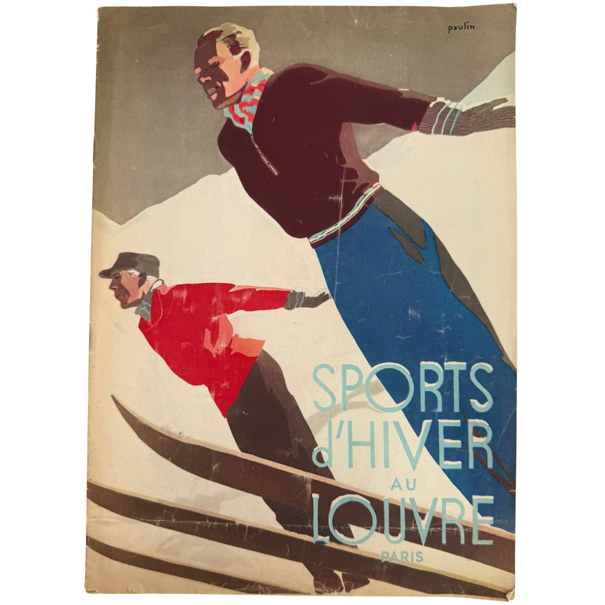 Vintage 1930 Skiers Illustrated Catalogue Les Grands Magasins Louvre Paris Winter Sports