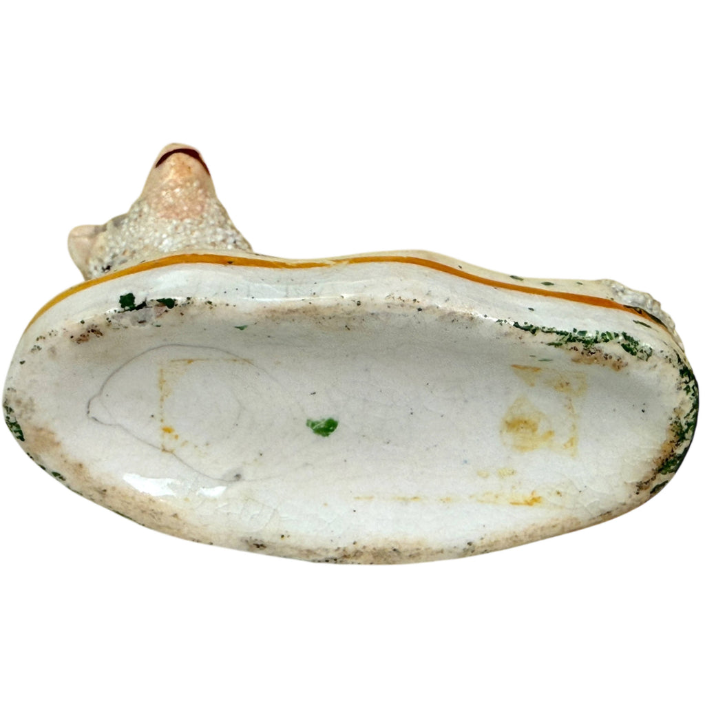 Antique Staffordshire Pottery Lamb Figurine Sheep circa 1840 