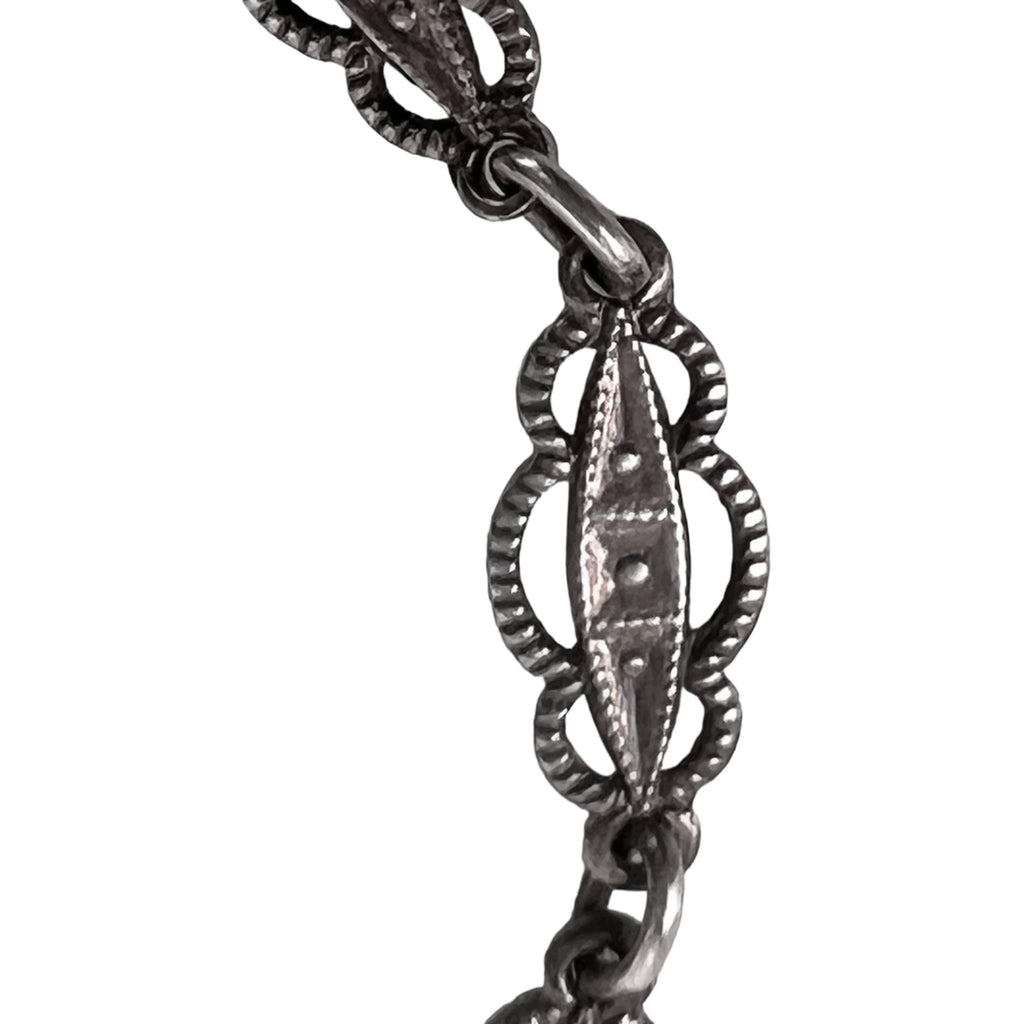 Art Deco Sterling Silver Marcasite Choker Necklace Germany