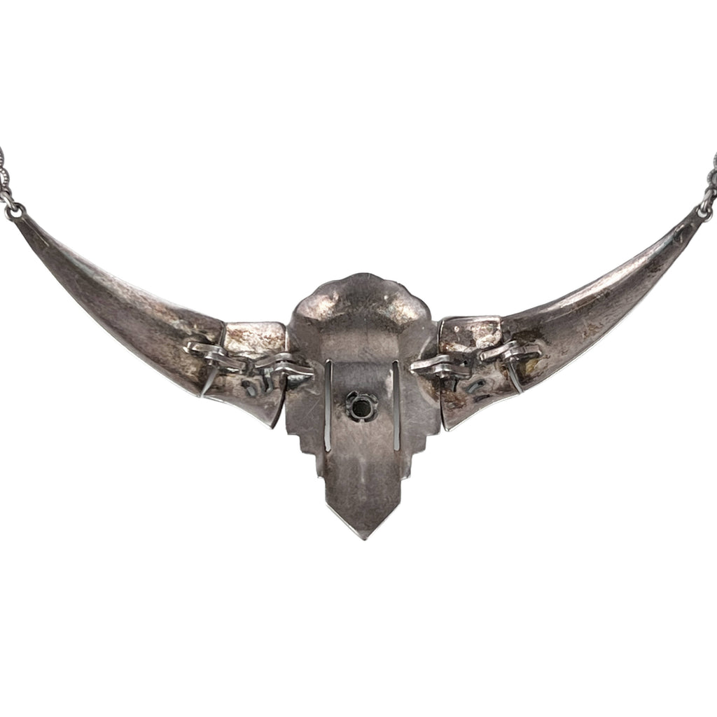 Art Deco Sterling Silver Marcasite Choker Necklace Germany