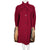 Vintage 1970s Ladies Coat Red Wool Blend Sterling Stall Sz M
