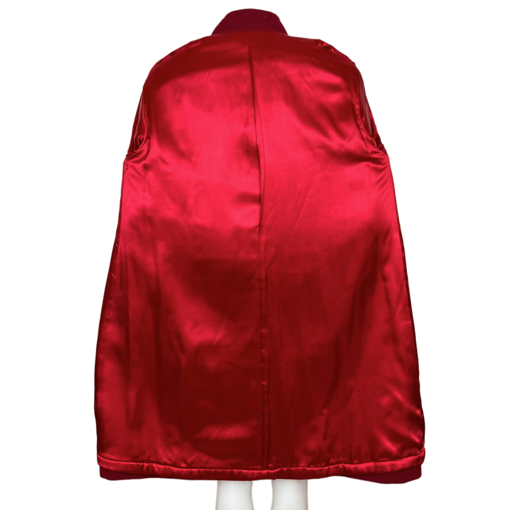 Vintage 1970s Ladies Coat Red Wool Blend Sterling Stall Sz M