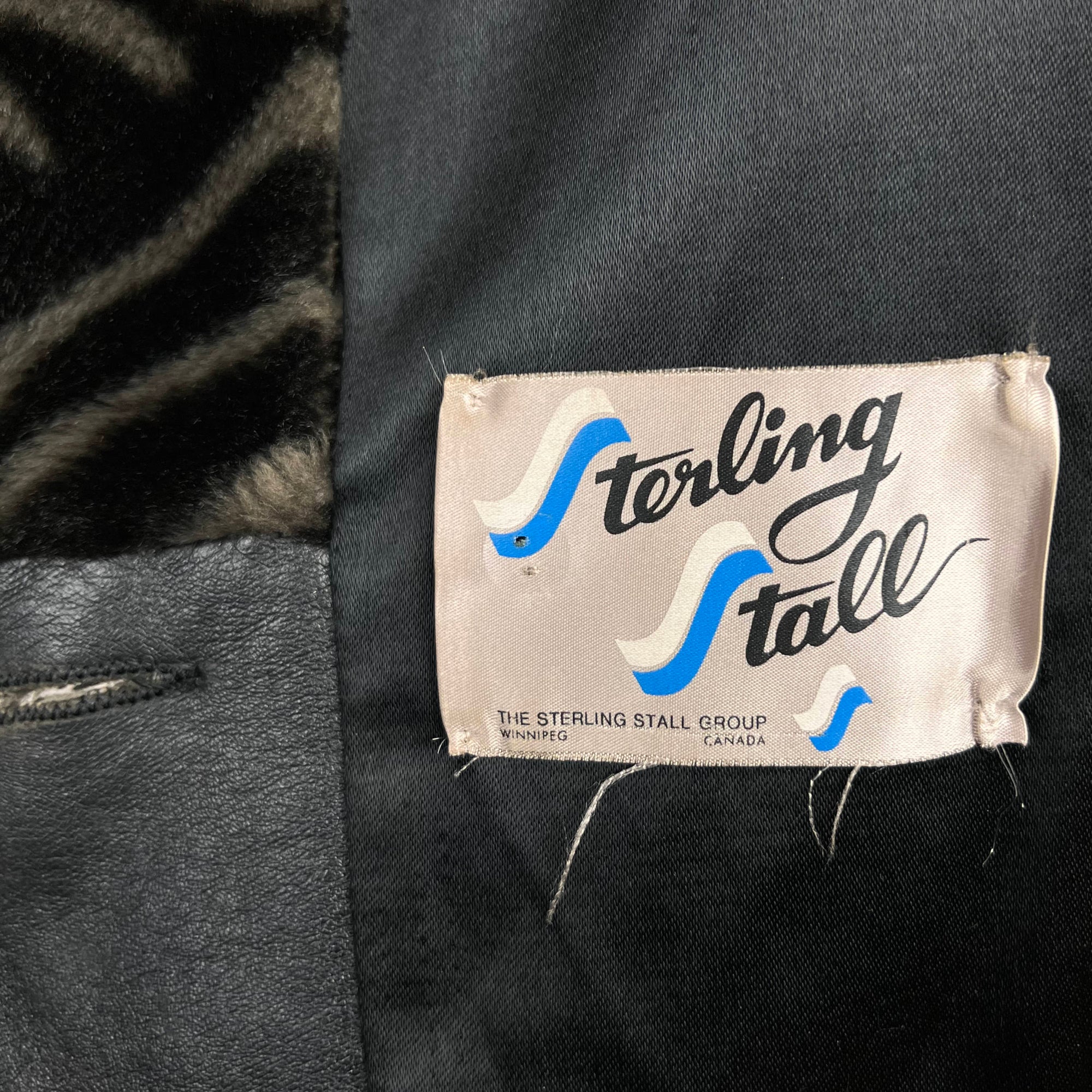 1980s Vintage Faux Fur Jacket Coat Tiger Stripe Ladies Sz 10