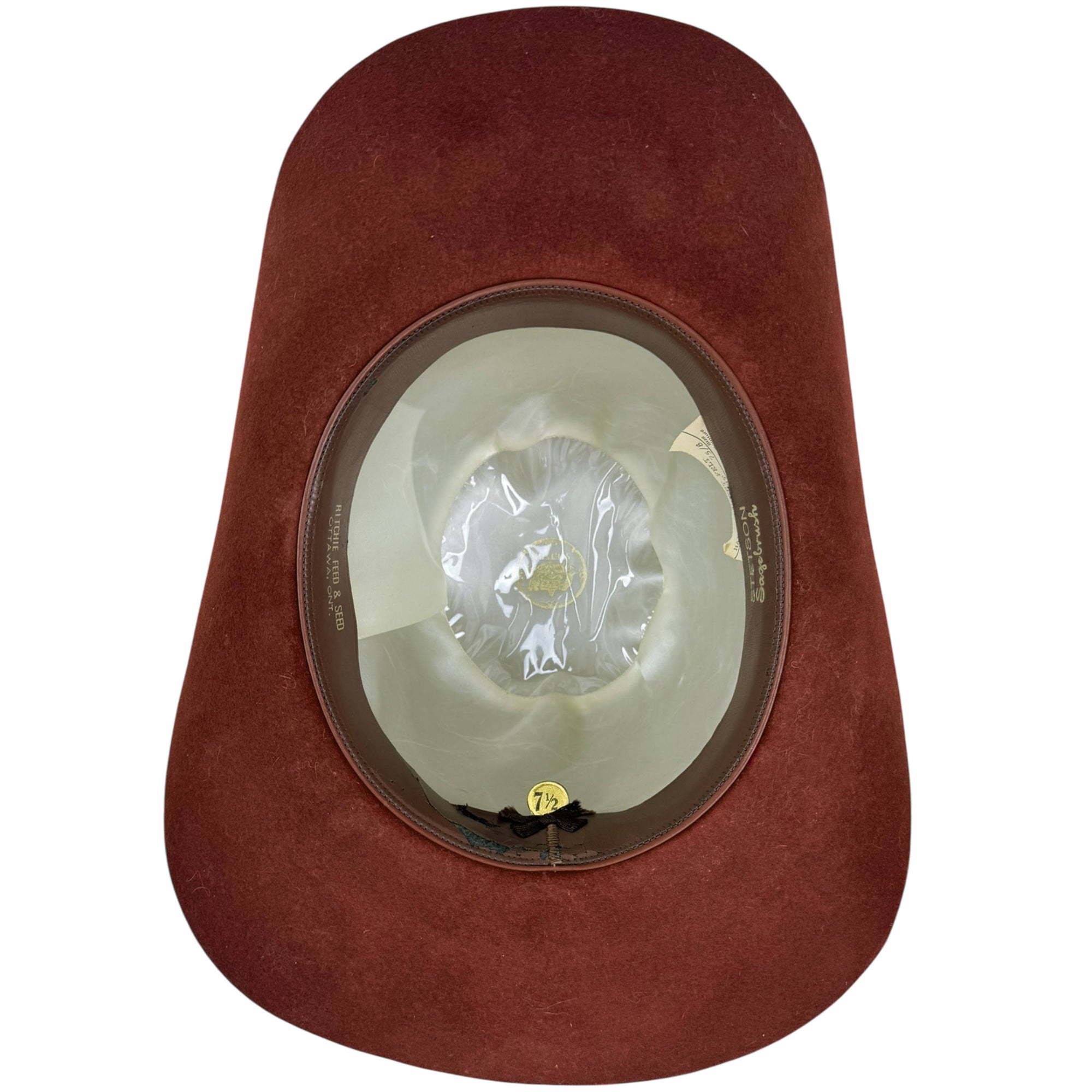 Vintage 1960s Stetson 10 Gallon Cowboy Hat Size XL 7 1/2
