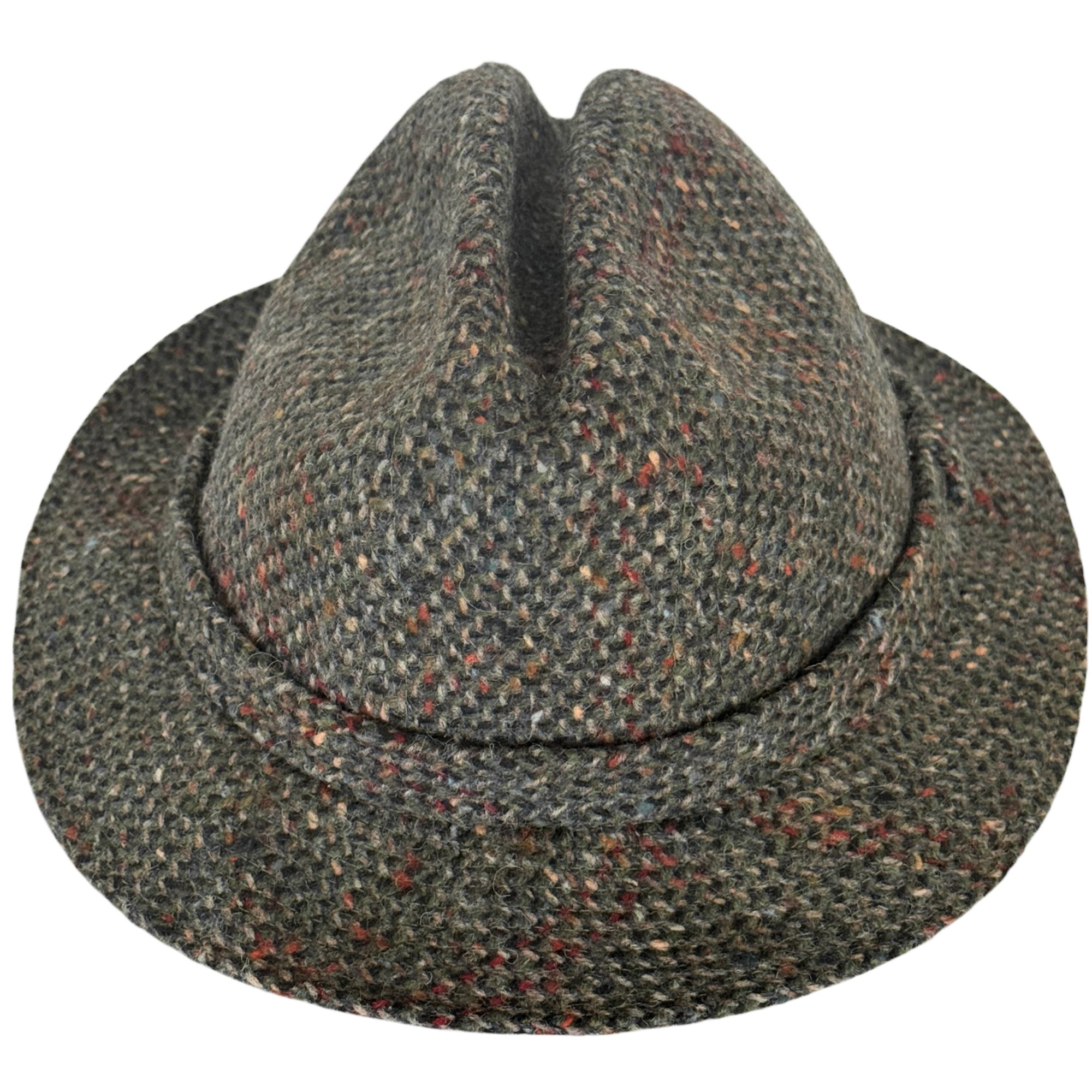Vintage 1970s Stetson Playboy Tweed Fedora Hat Size 7 1/4 Made in Canada