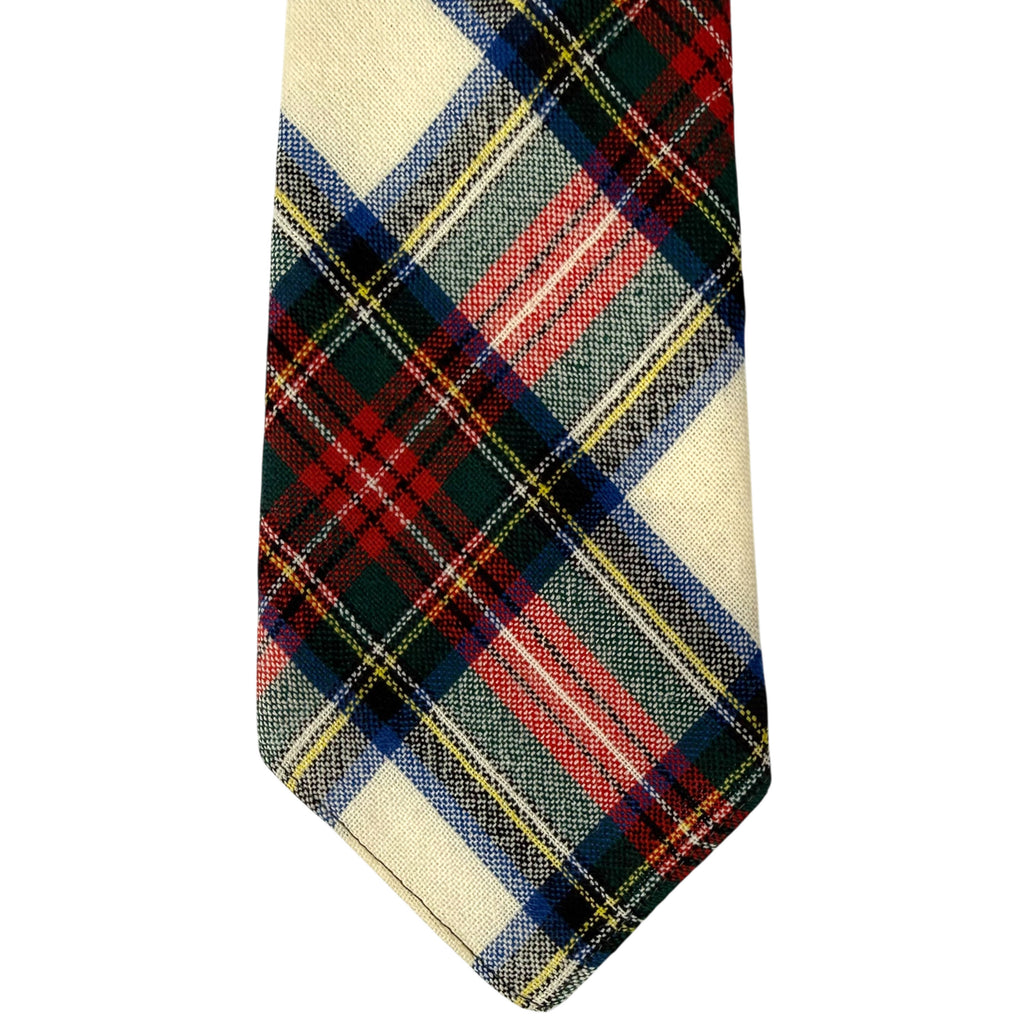 close up of stewart dress tie pattern