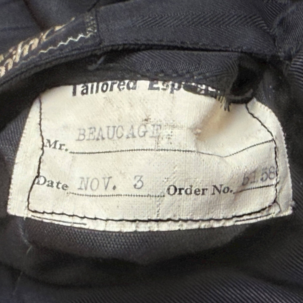 Vintage 1930s Tuxedo Jacket Double Breasted Wool AS IS