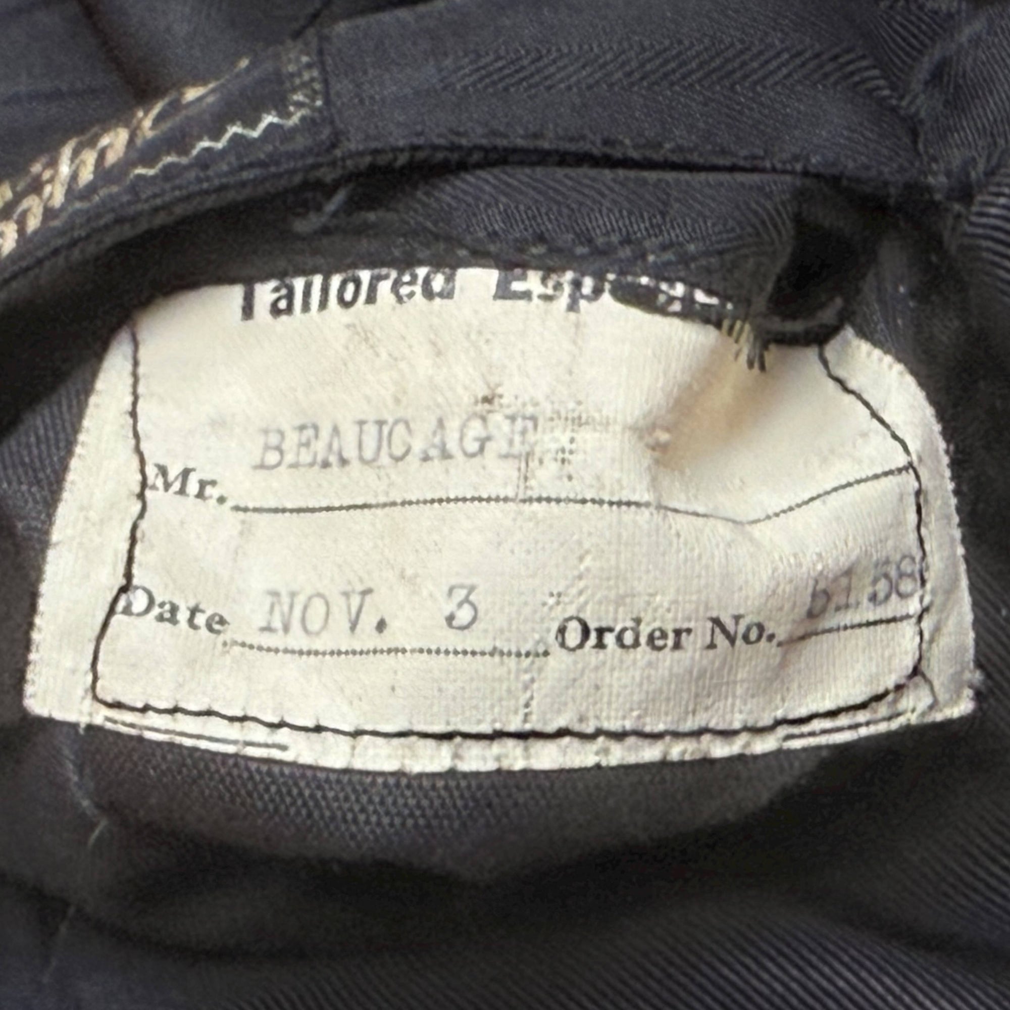 Vintage 1930s Tuxedo Jacket Double Breasted Wool AS IS