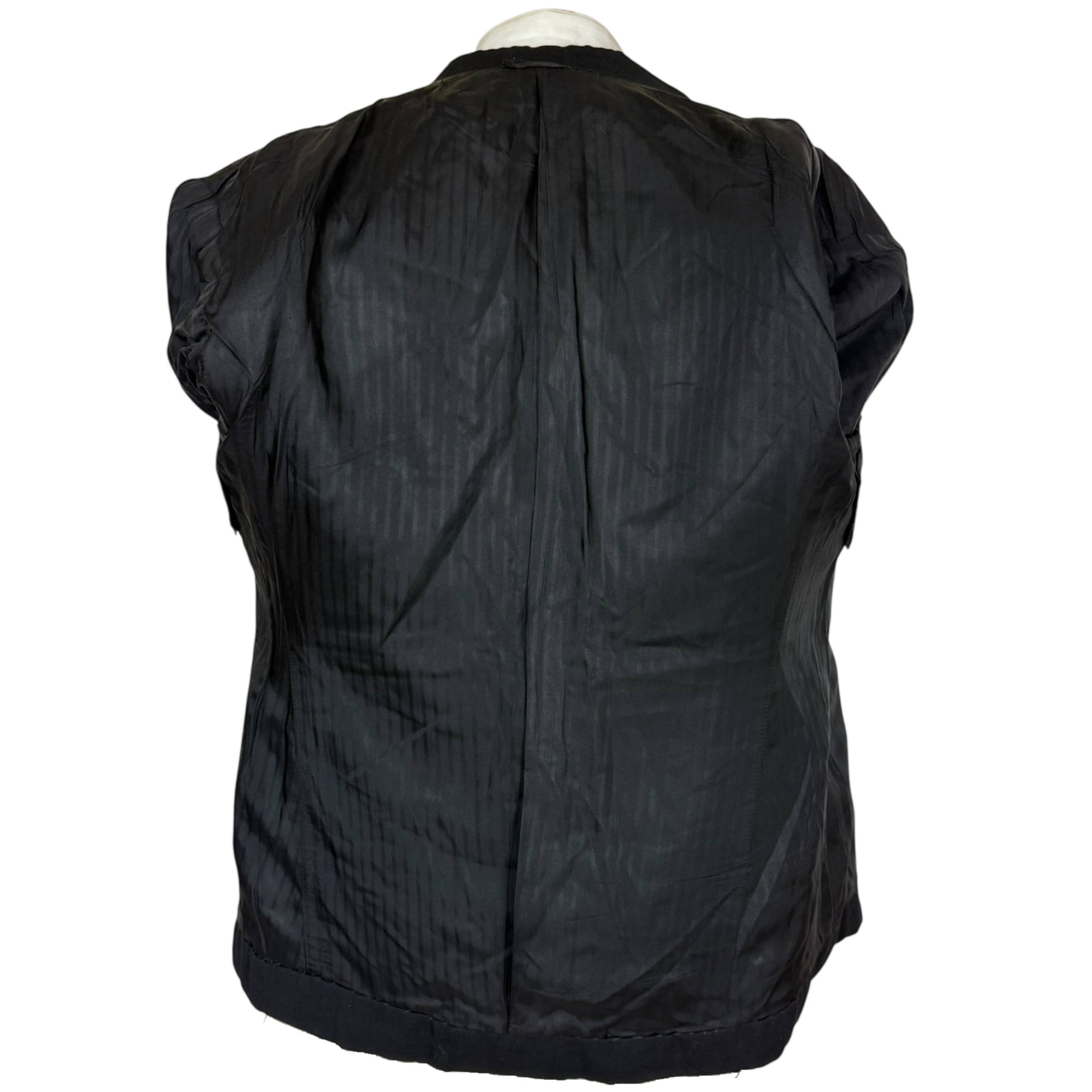 Vintage 1930s Tuxedo Jacket Double Breasted Wool AS IS