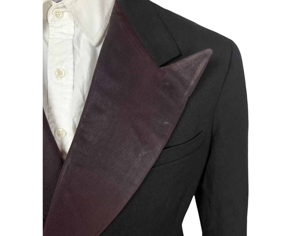 Vintage 1930s Tuxedo Jacket Double Breasted Wool AS IS