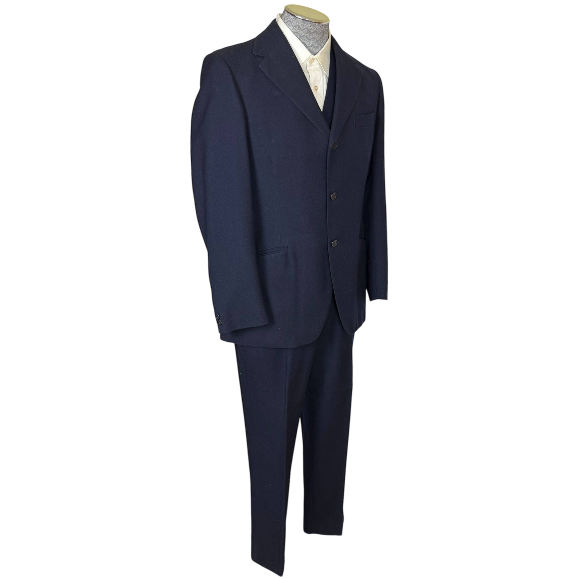 Vintage British 3 Piece Suit by Sumrie Leeds UK Dated 1971 M