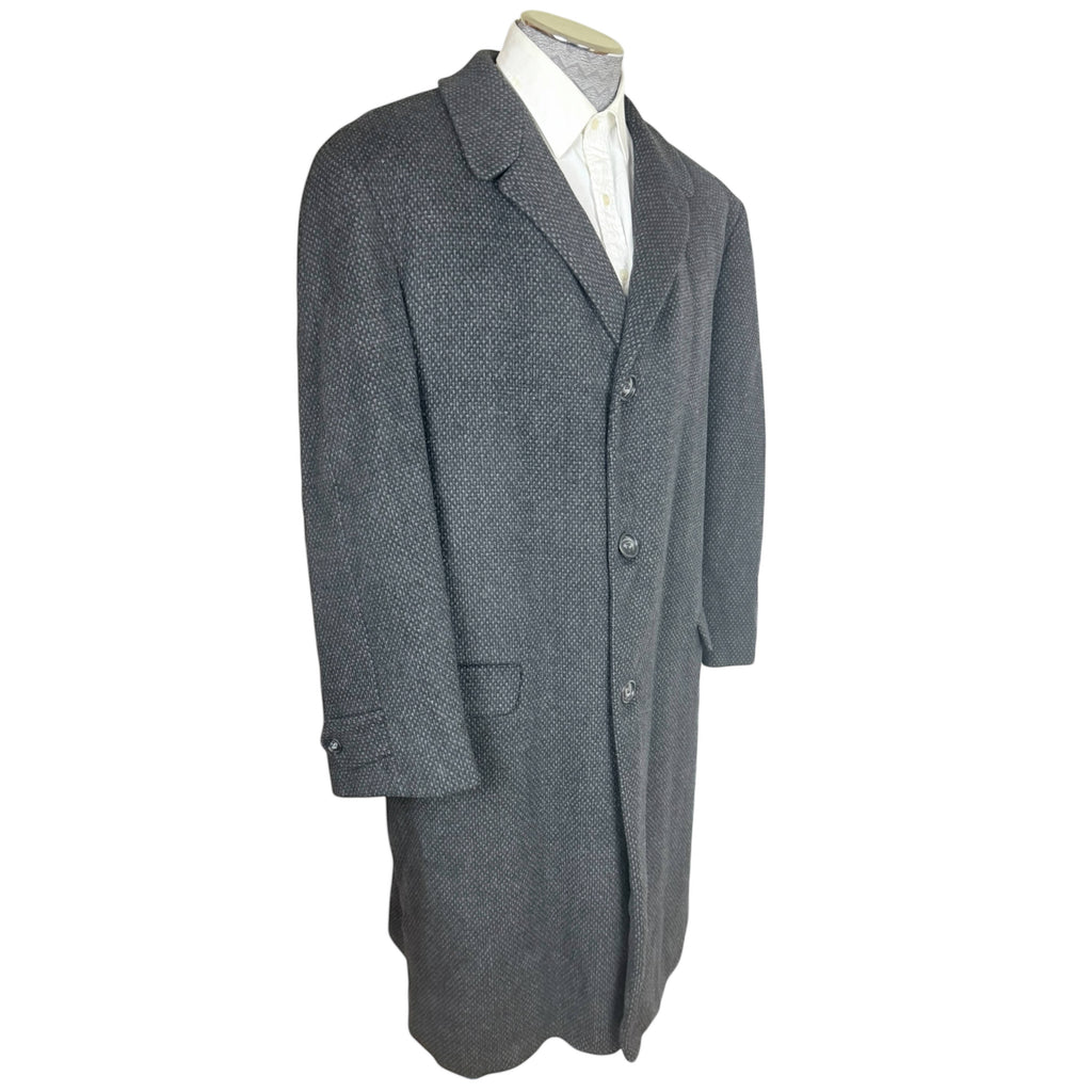 1964 Vintage Overcoat English Wool and Cashmere Size 46