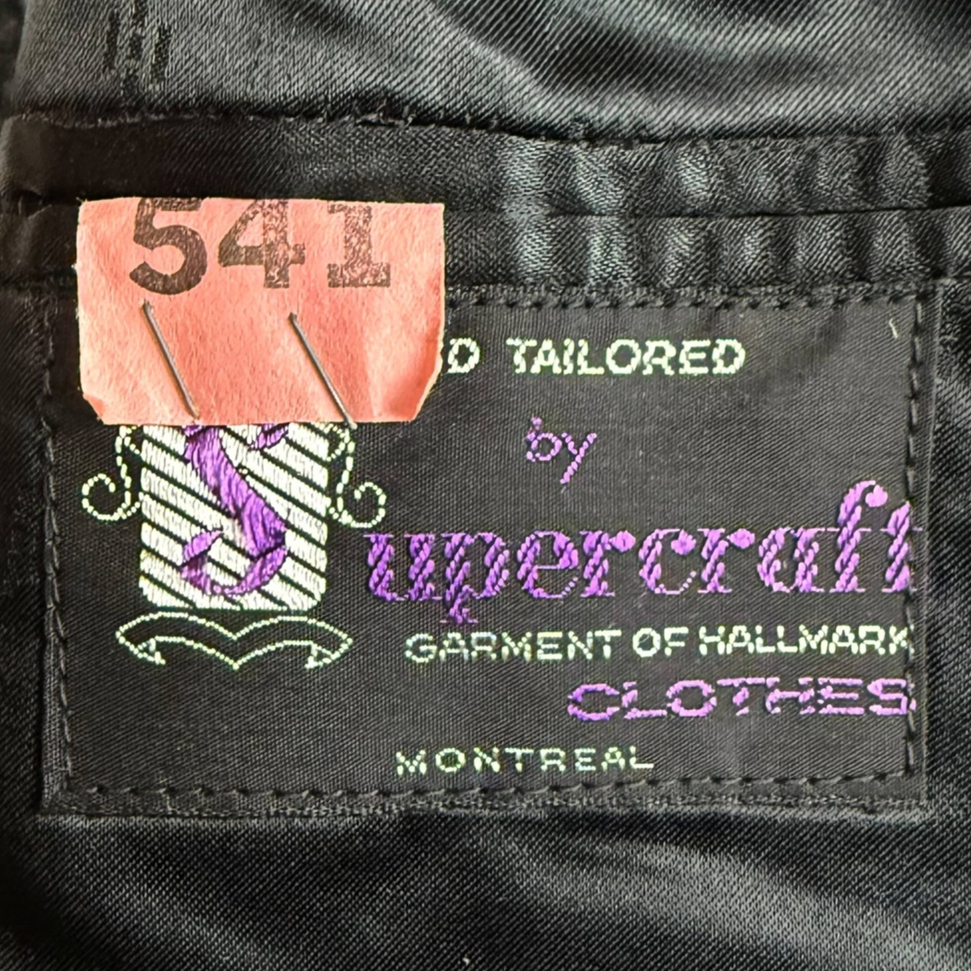 1964 Vintage Overcoat English Wool and Cashmere Size 46