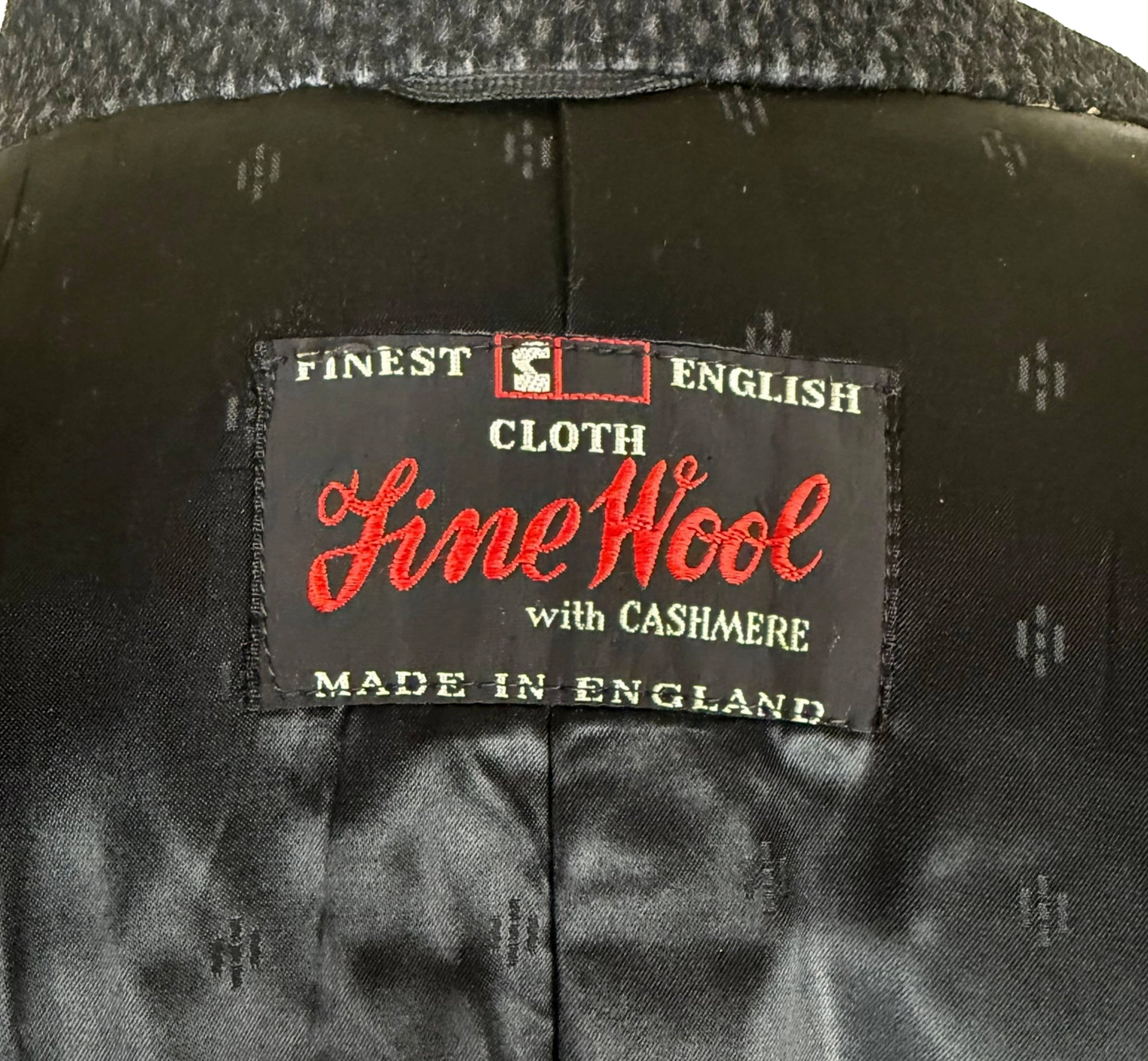 1964 Vintage Overcoat English Wool and Cashmere Size 46