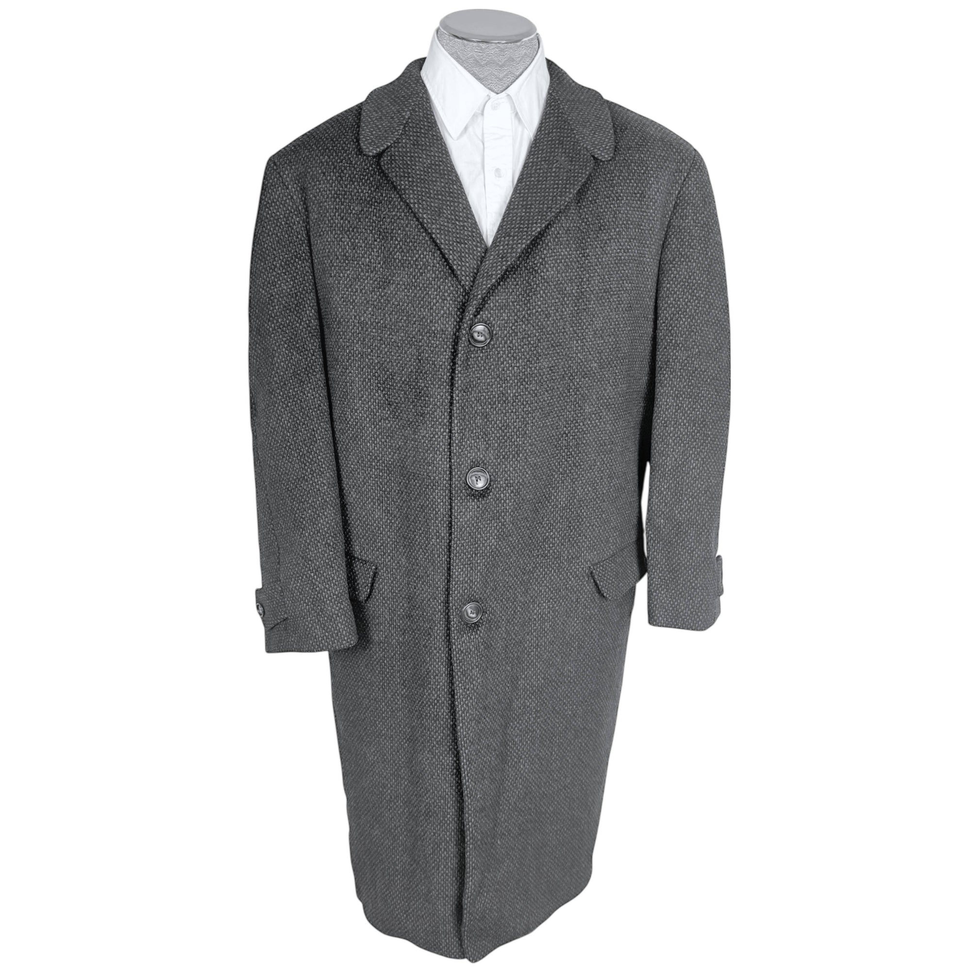 1964 Vintage Overcoat English Wool and Cashmere Size 46