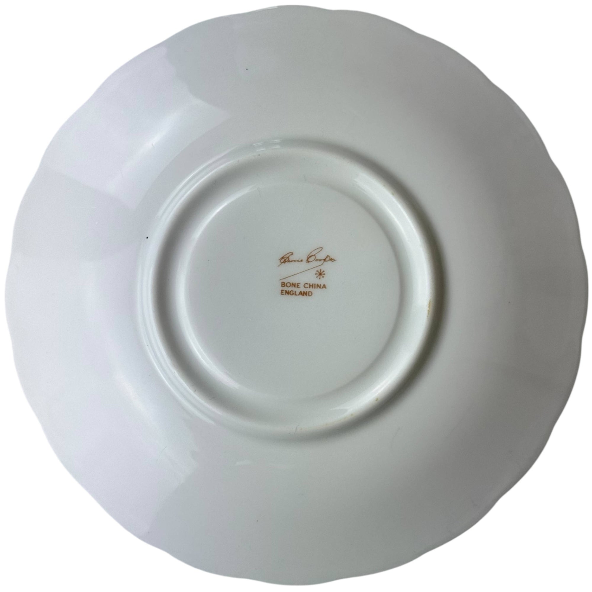 Vintage 1940s 50s Susie Cooper Bone China Teacup & Saucer – Green Floral, England