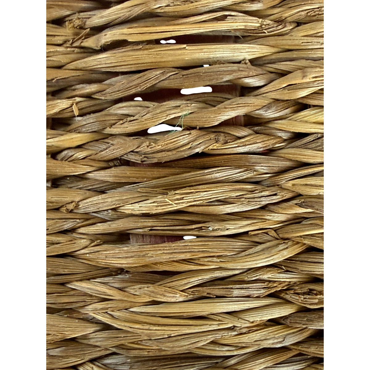extreme close up of braided sweetgrass on wabanaki basket