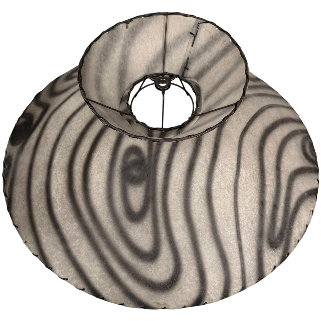 Swirl pattern mid century lamp shade for standing or floor lamp