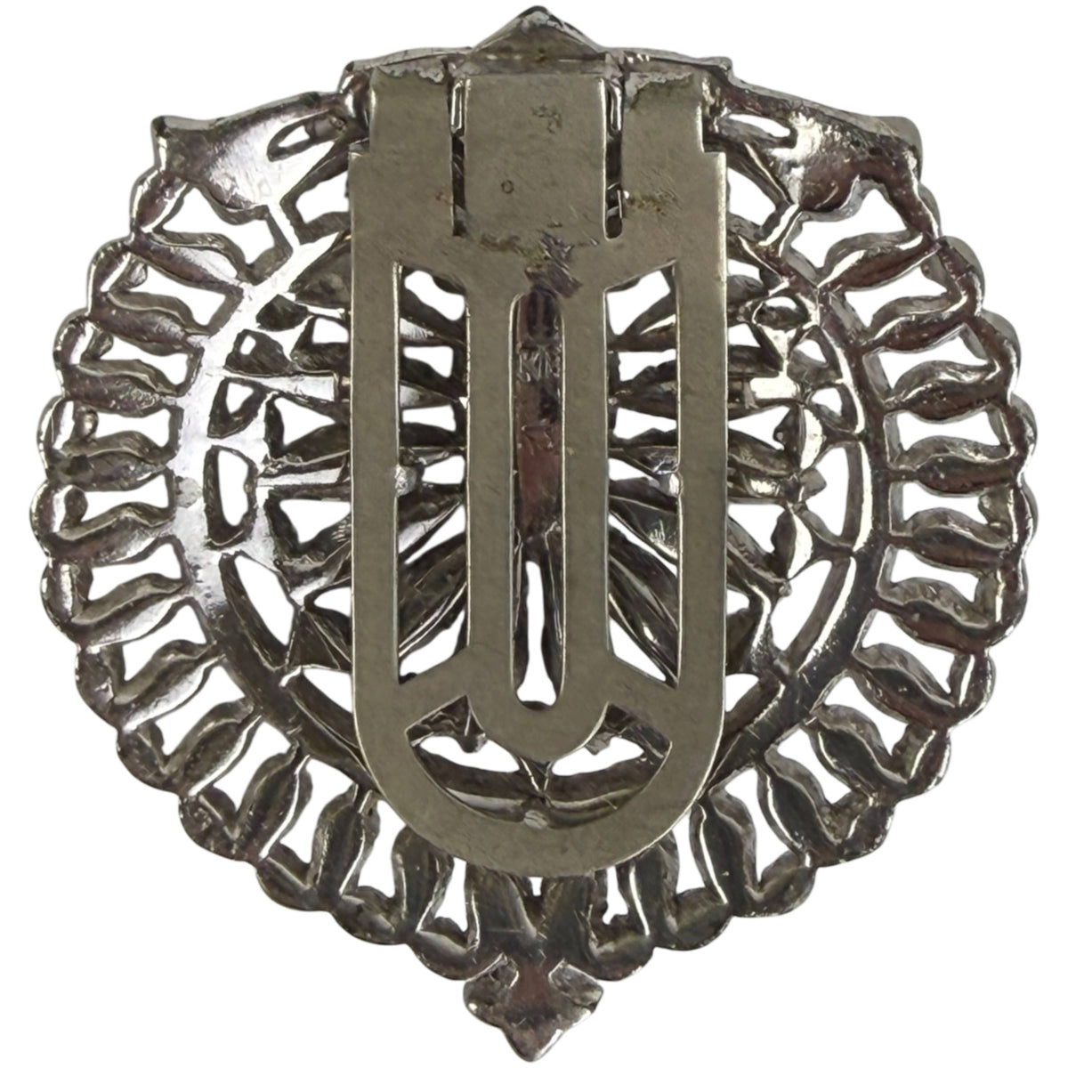 1930s Trifari Art Deco dress clip reverse
