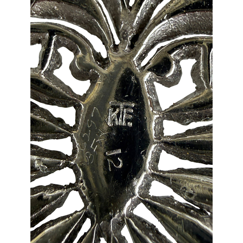 KTF Trifari mark on 1930s dress clip