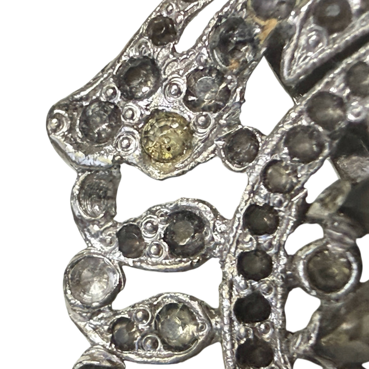 missing and glued rhinestone