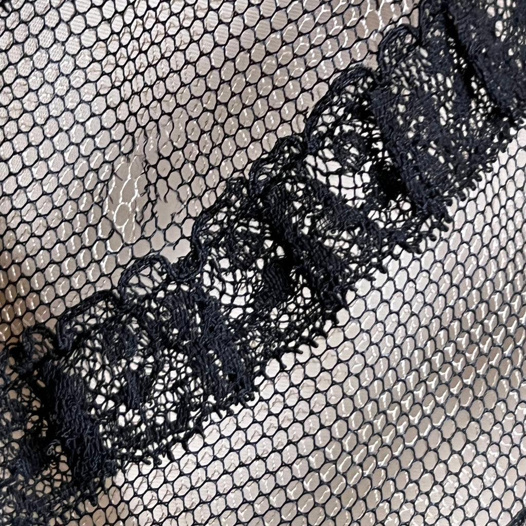 Vintage 1950s Strapless Evening Dress w Lace Net Insets Sz M