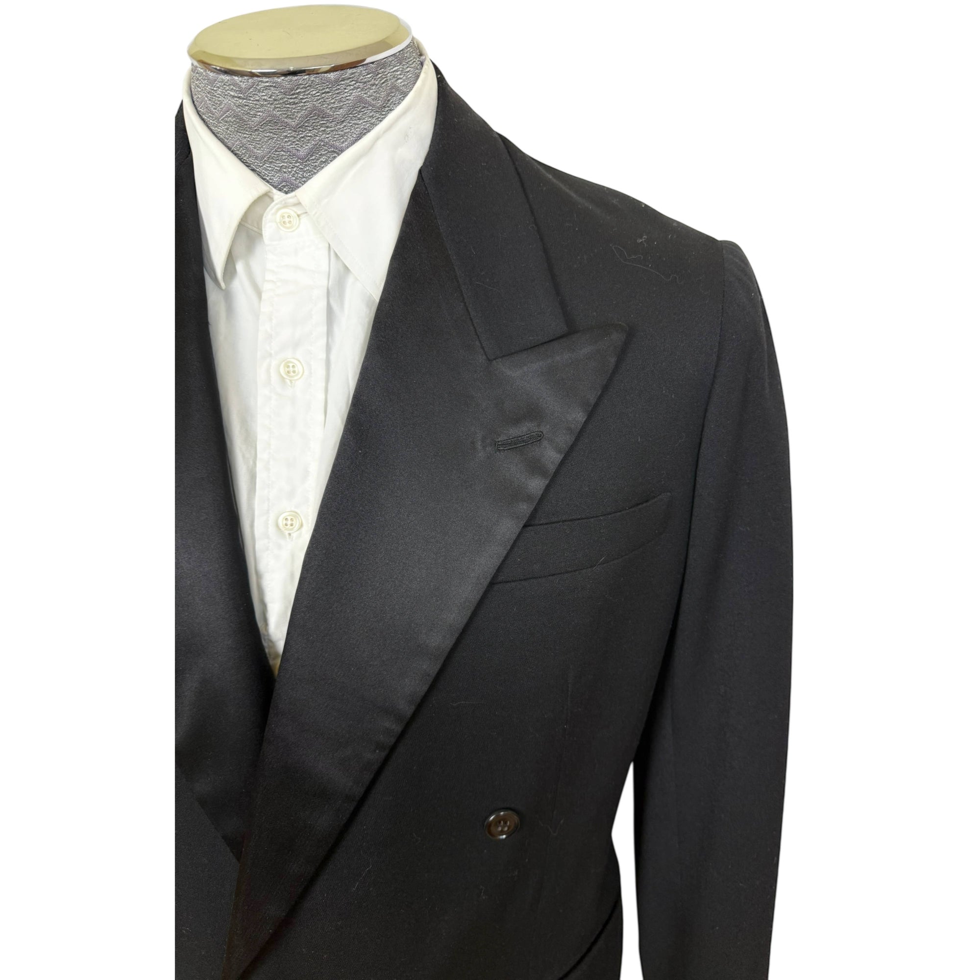 Vintage 1940s Tuxedo Jacket Hand Tailored & Finished Size M