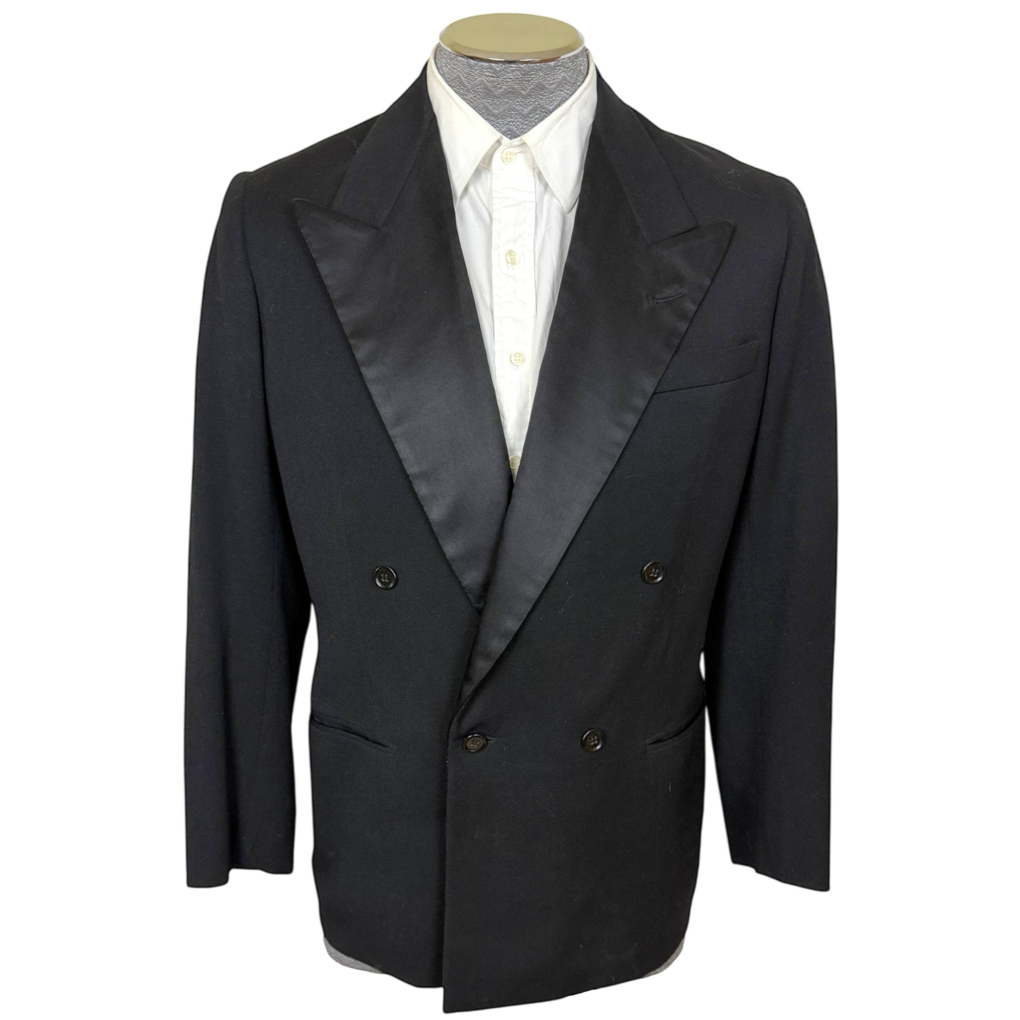 Vintage 1940s Tuxedo Jacket Hand Tailored & Finished Size M