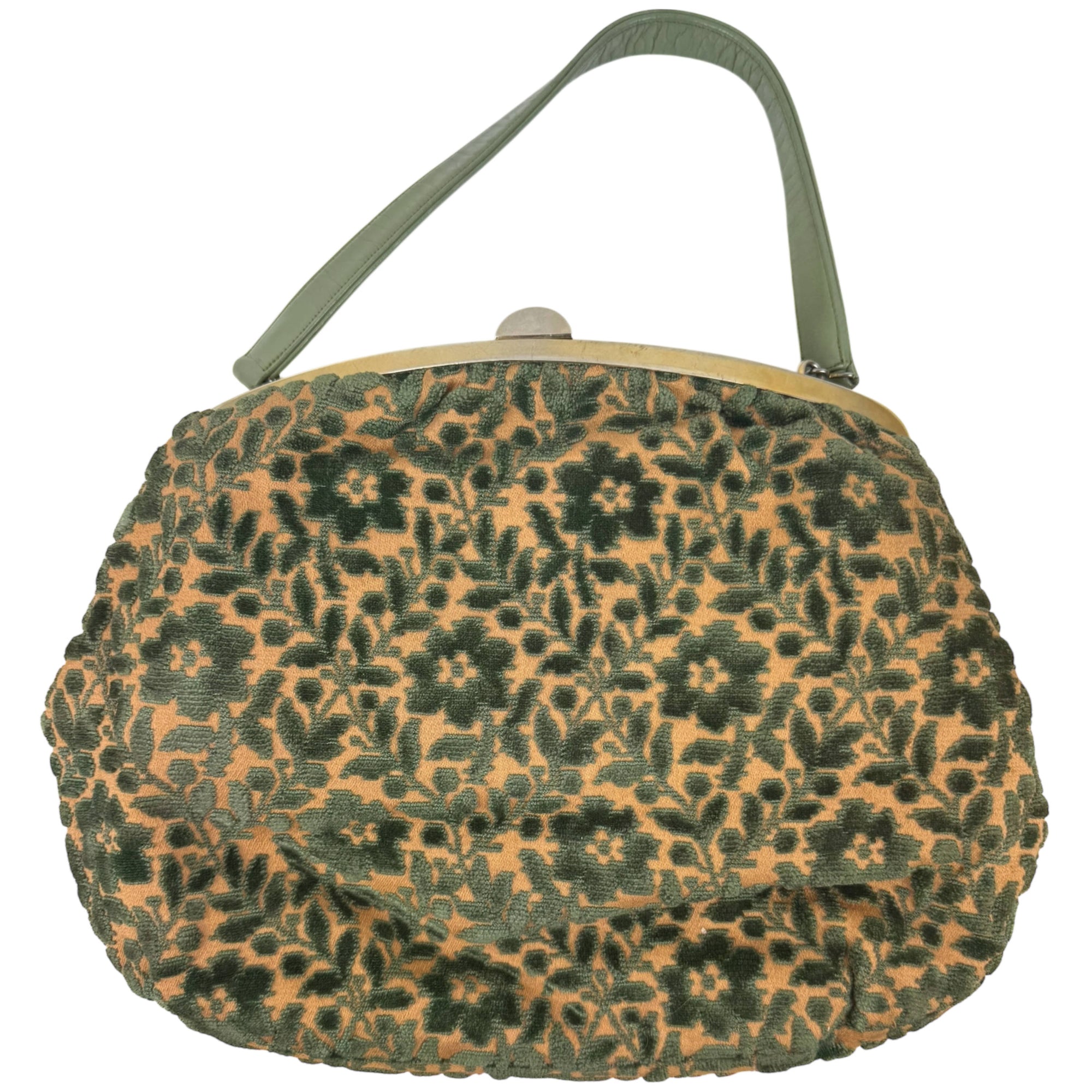 Vintage 1950s Cut Velvet Handbag by Tarkor of Montreal