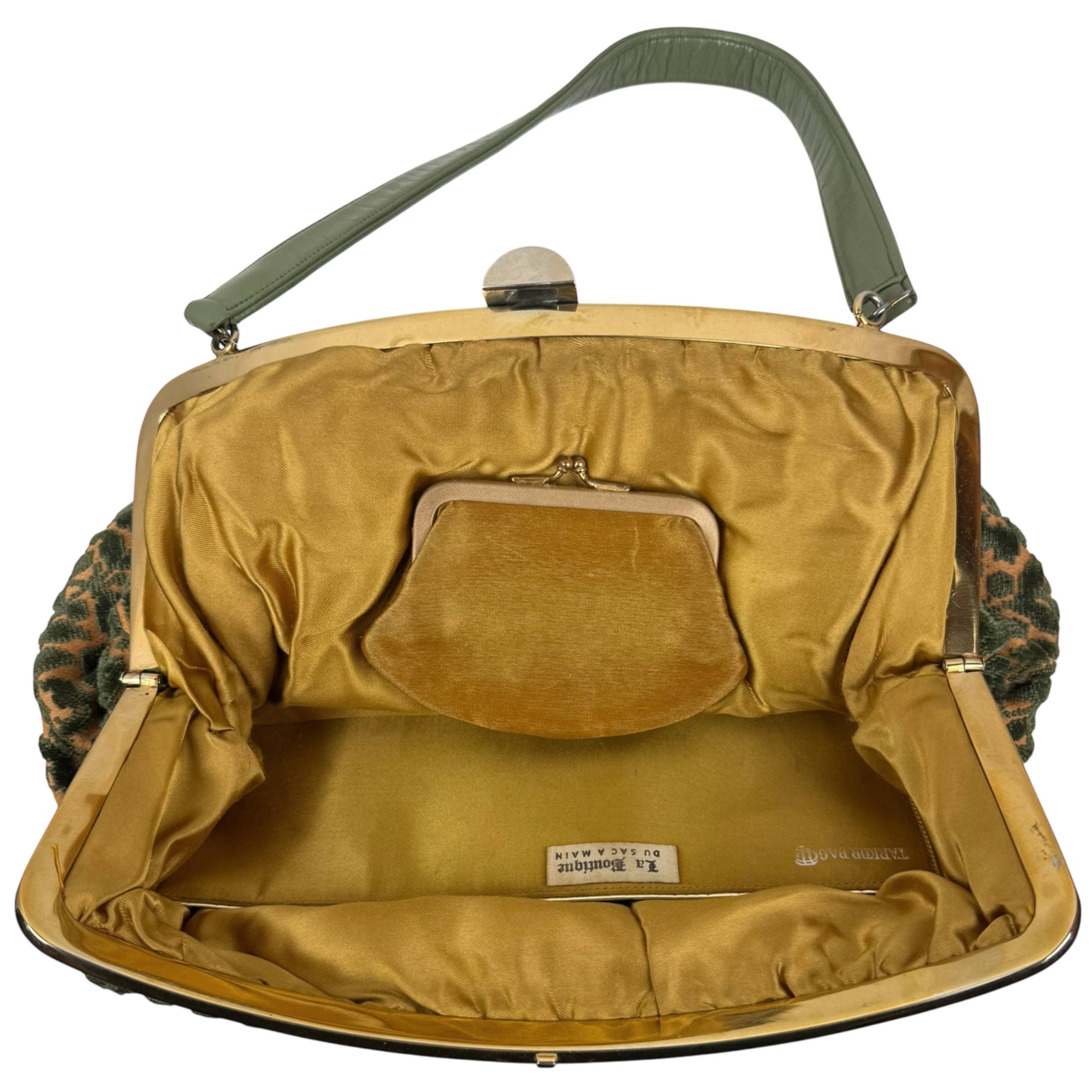 Vintage 1950s Cut Velvet Handbag by Tarkor of Montreal